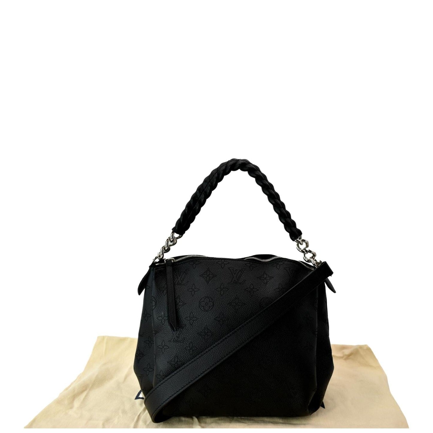 LV Louis Babylone Mahina Chain Shoulder Bag Leather Monogram