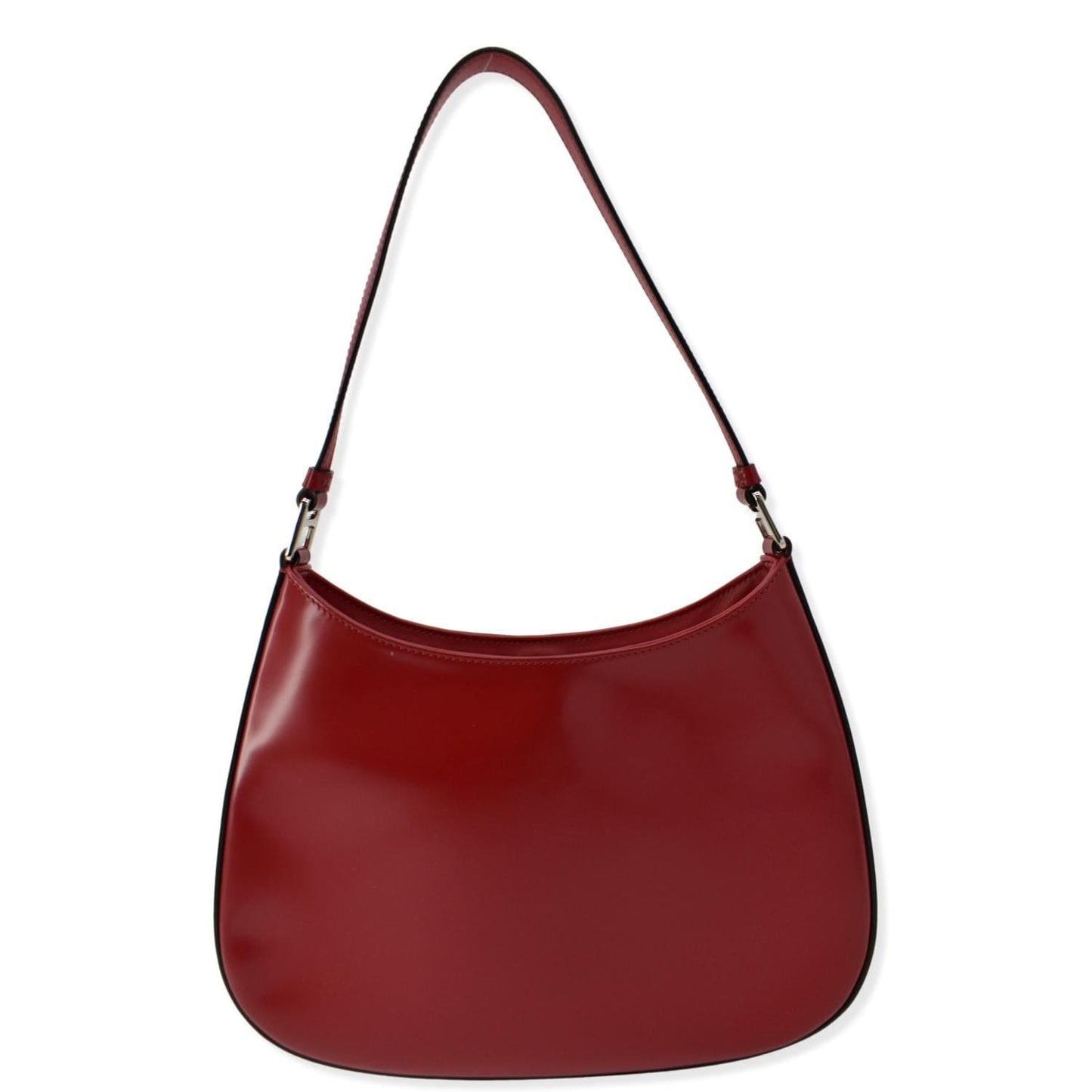 Cleo Brushed Shoulder Bag Scarlet Leather
