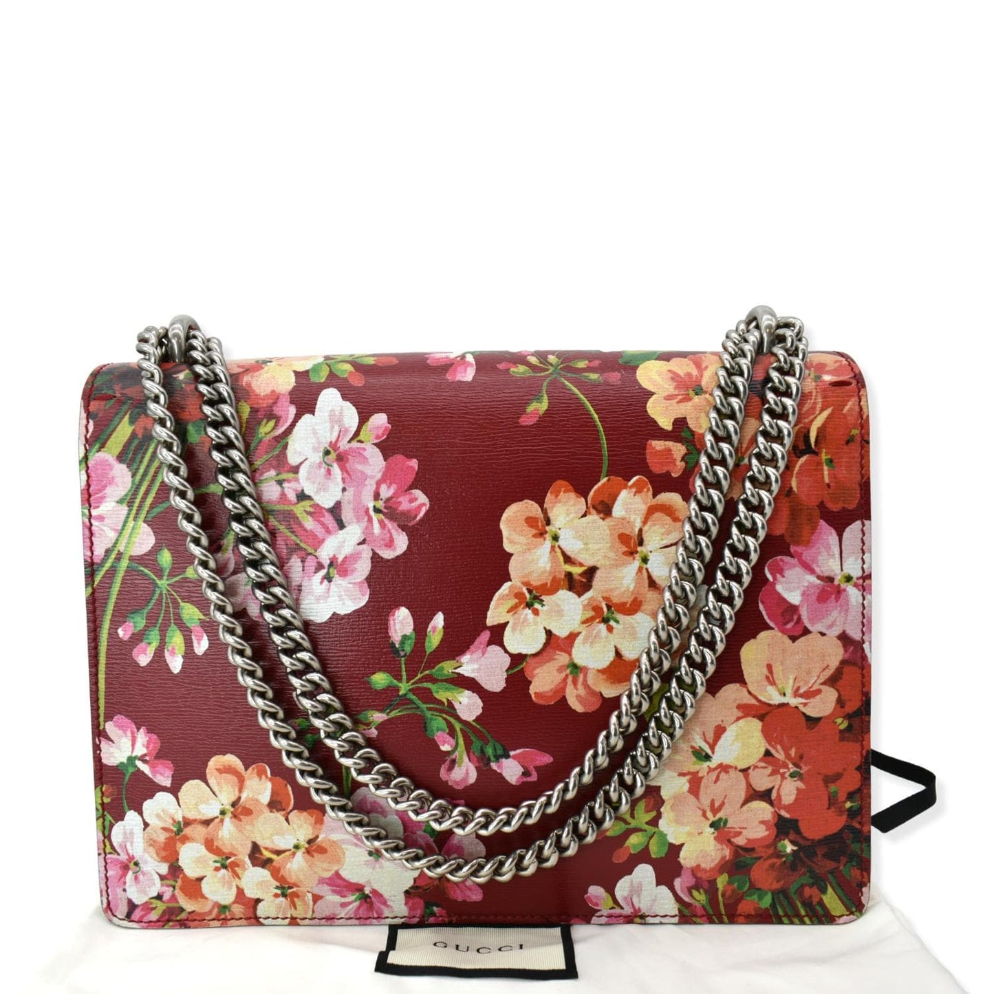 Gucci Dionysus Floral Blooms Shoulder Bag Leather Red