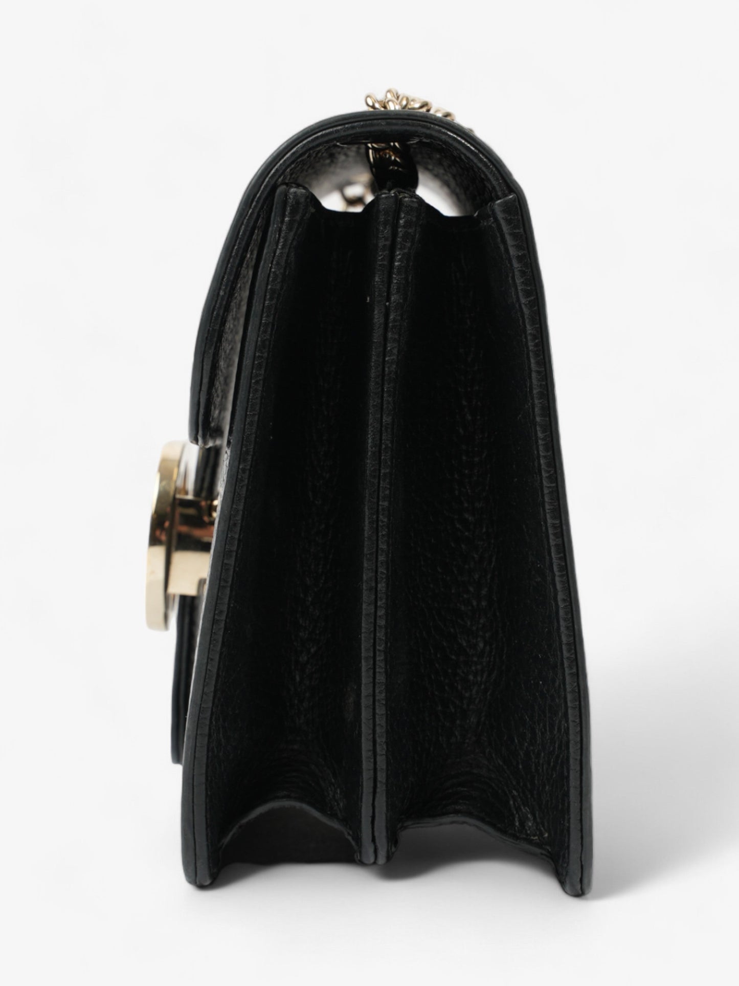 Gucci Interlocking Bag Leather Black Crossbody Bag