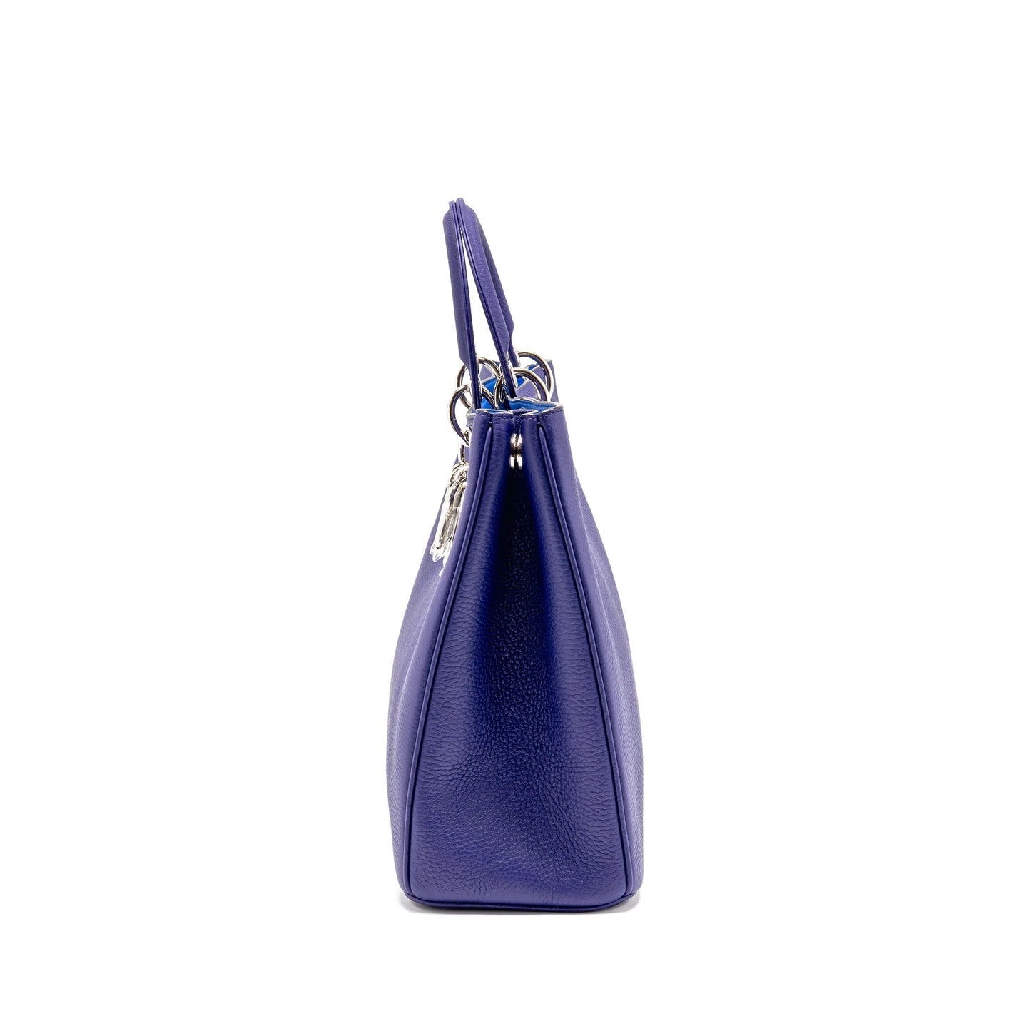 Dior issimo Tote Purse Calfskin Purple Handbag Blue Tote Bag