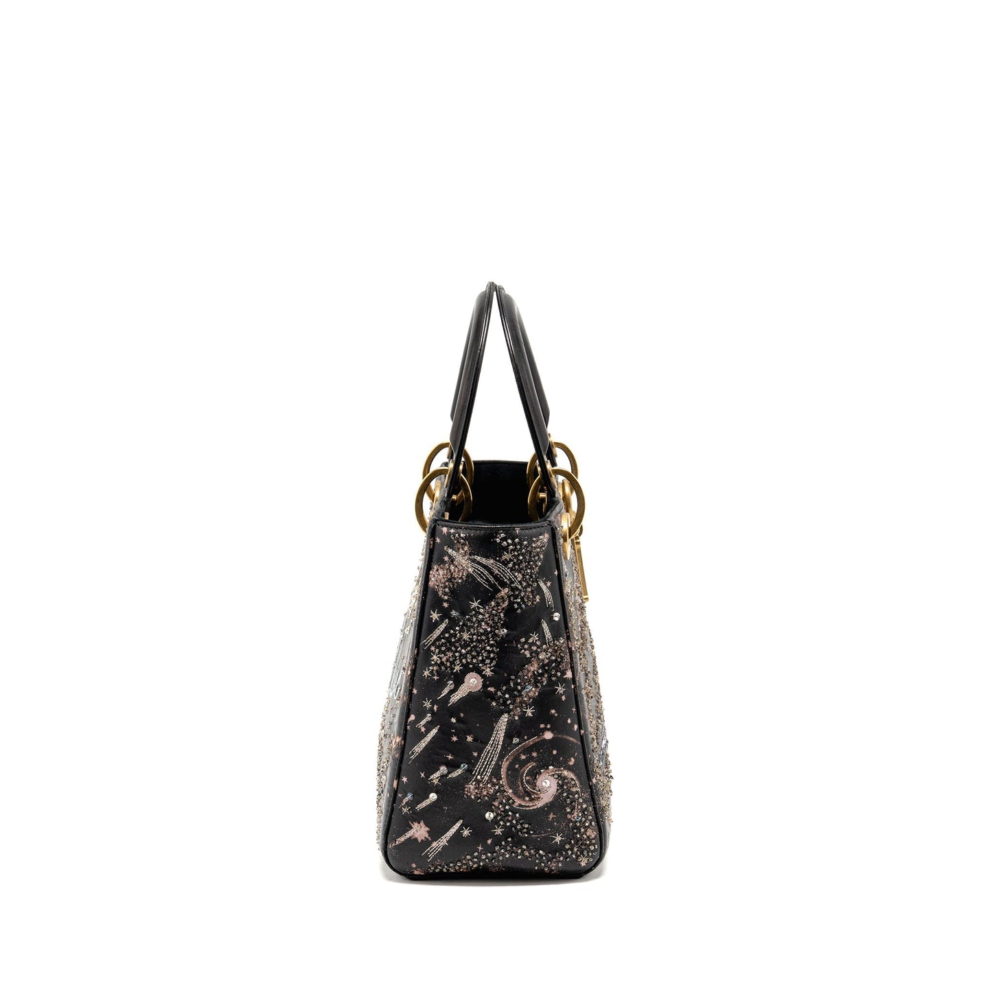 Dior Lady I Feel Limited Edition Embellished Lambskin Blue Medium Travel Bag
