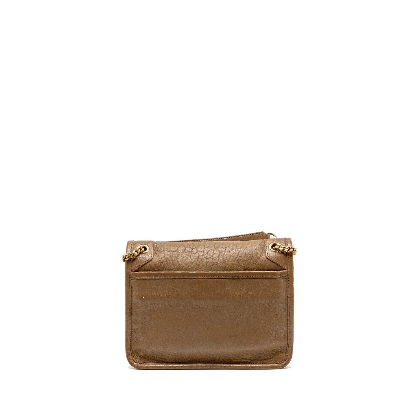 YSL Saint Laurent Niki Baby Grained Lambskin Dark Cork Travel Travel Bag