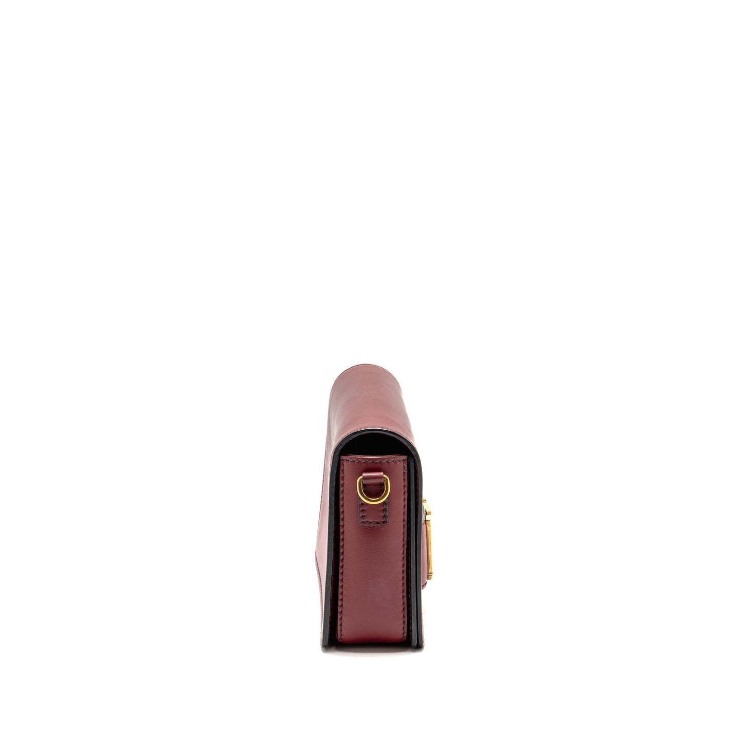 Dior evolution Purse Dark Calfskin Handbag Red Flap Travel Bag