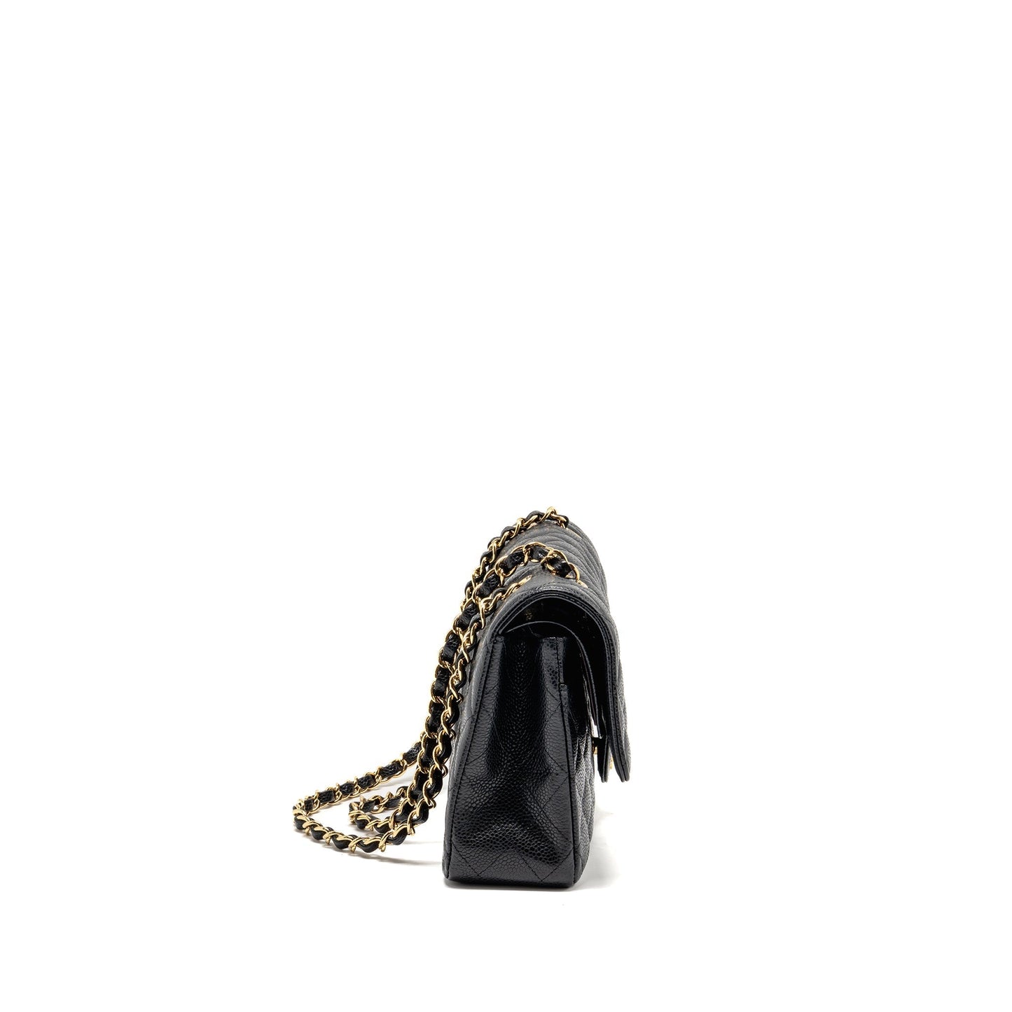 Chanel Classic Double Flap Caviar GHW Black Shoulder Bag Ghw 2