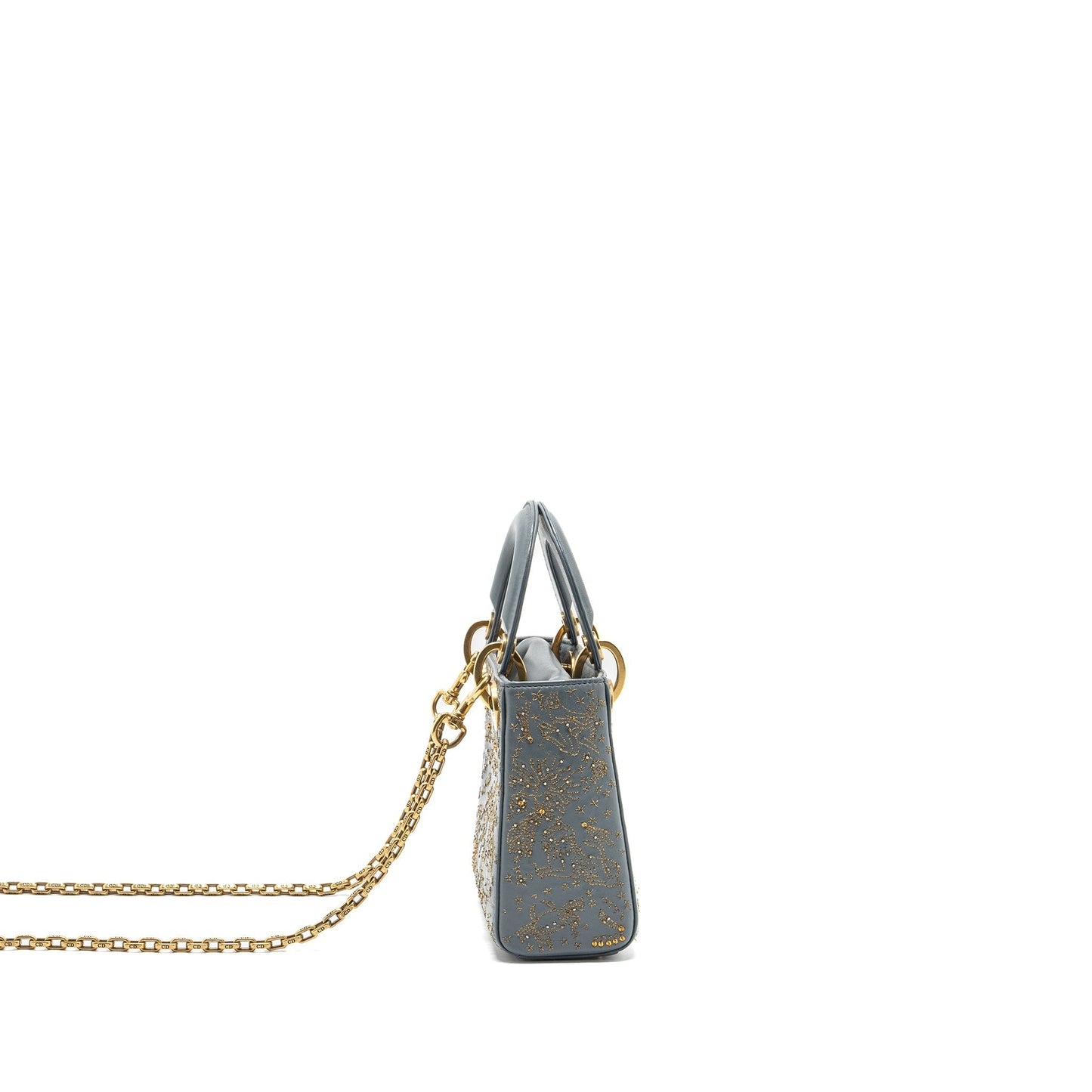 Dior Lady Limited Edition Lambskin Grey Handbag Mini Travel Bag