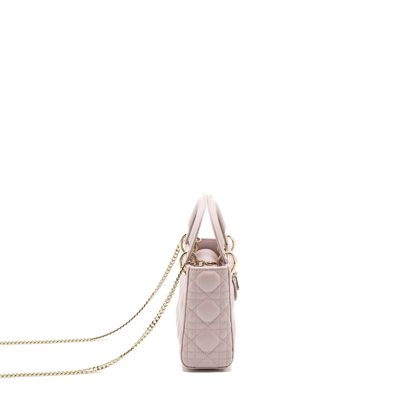 Dior Lady Purse Lambskin Light Handbag Pink Mini Travel Bag