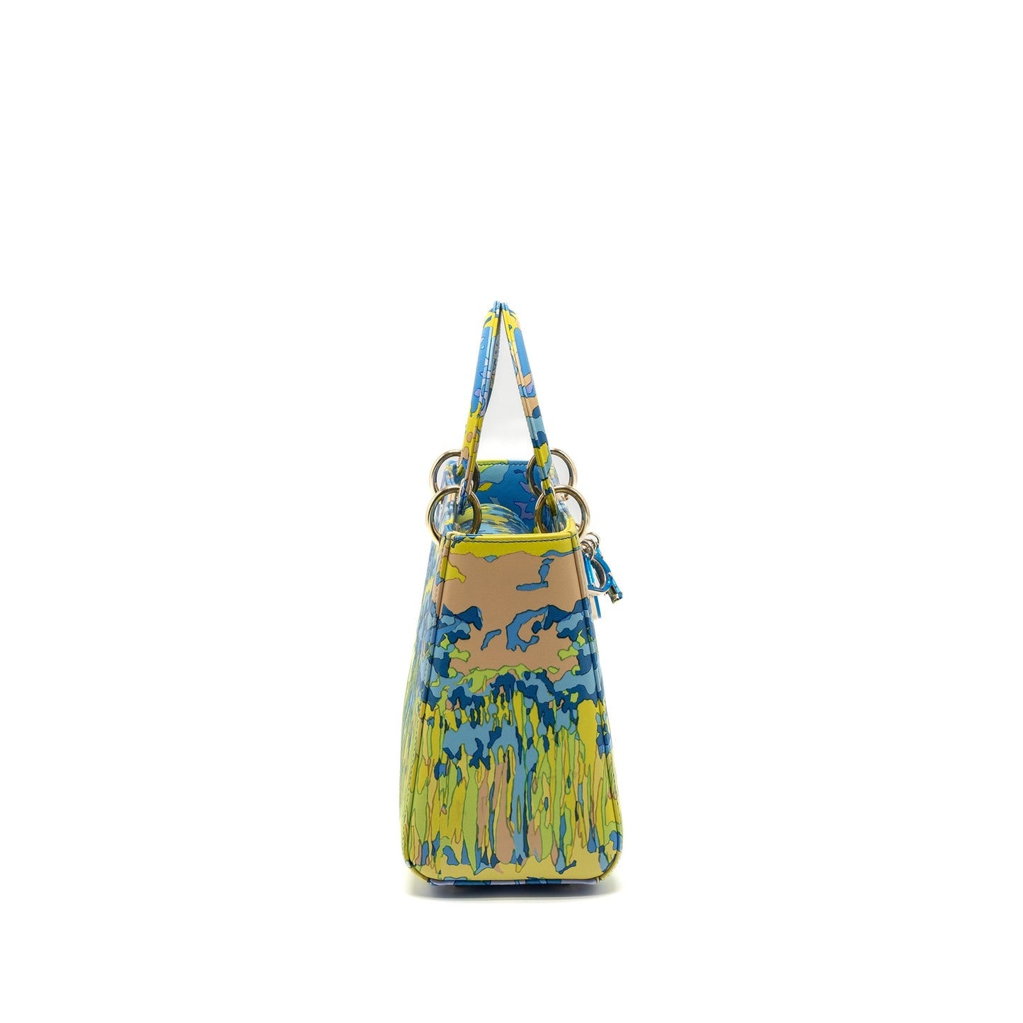 Dior Lady Purse Multicolour Handbag Medium Travel Bag