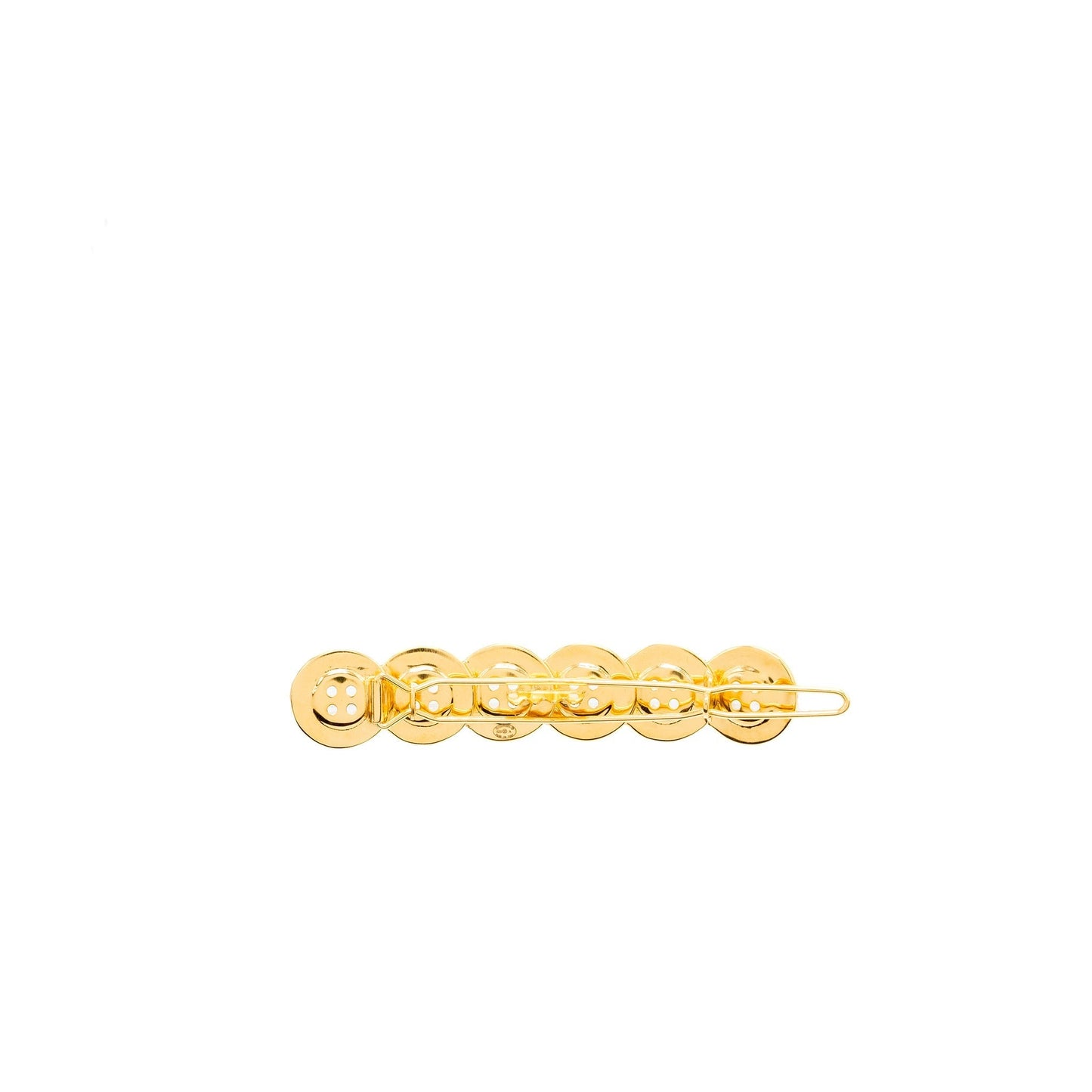 Chanel button hair clip tone Gold Handbag