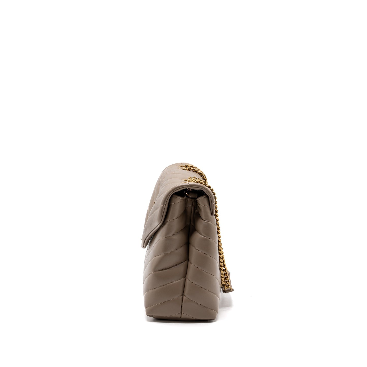 YSL Saint Laurent Saint Laurent Loulou Purse Shoulder Bag Beige Mini