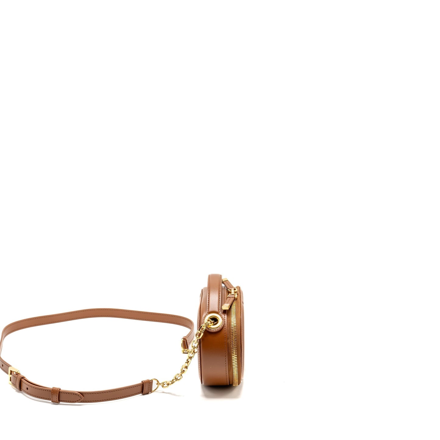 Dior Signature Pouch With Calfskin Golden Saddle Handbag Chain Travel Bag