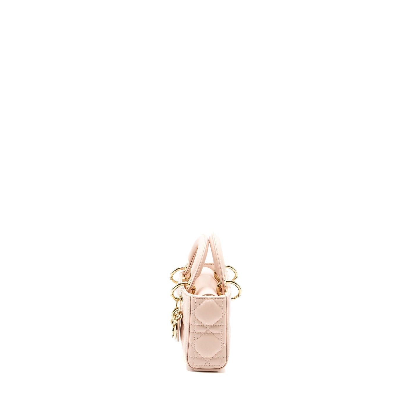 Dior Lady D Joy Micro Purse Lambskin Powder Pink Travel Bag