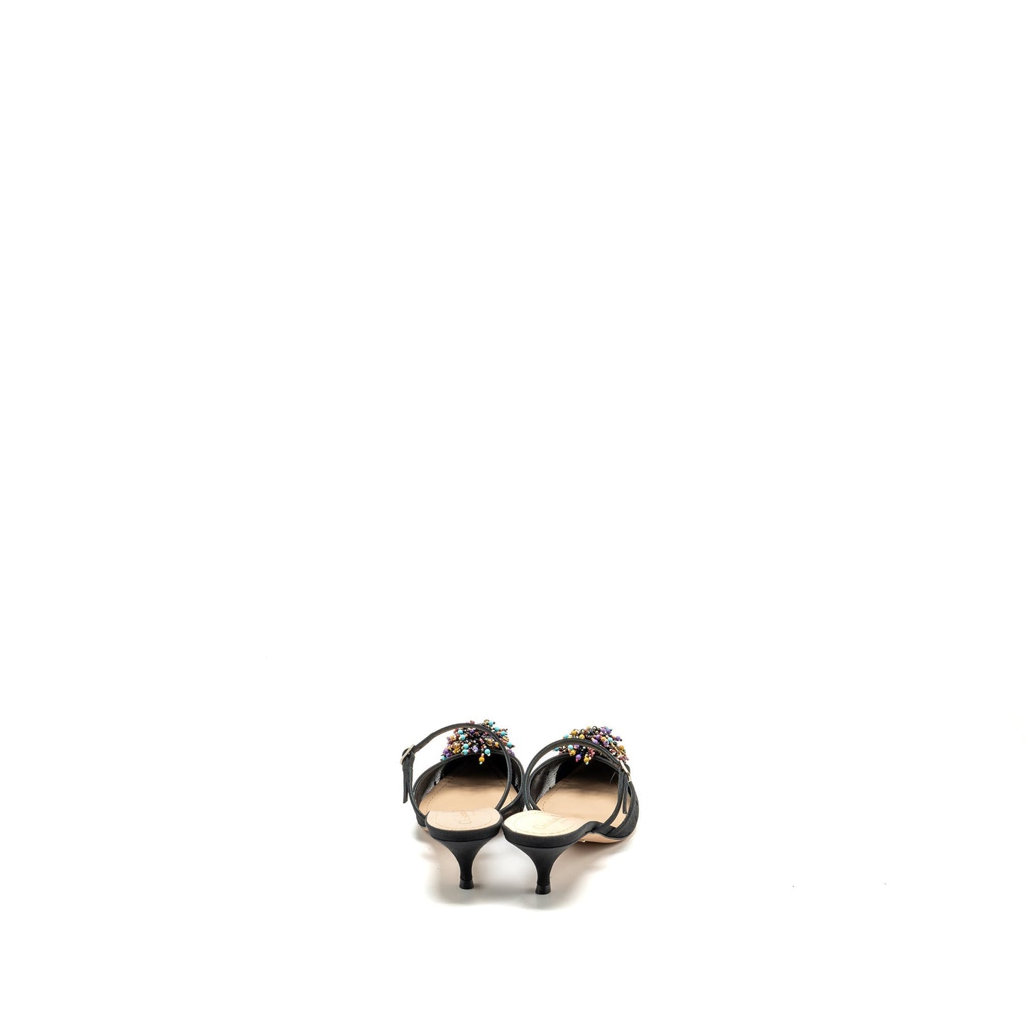 Dior Size . Sling Back Pump Multicolour Handbag Black Shoes