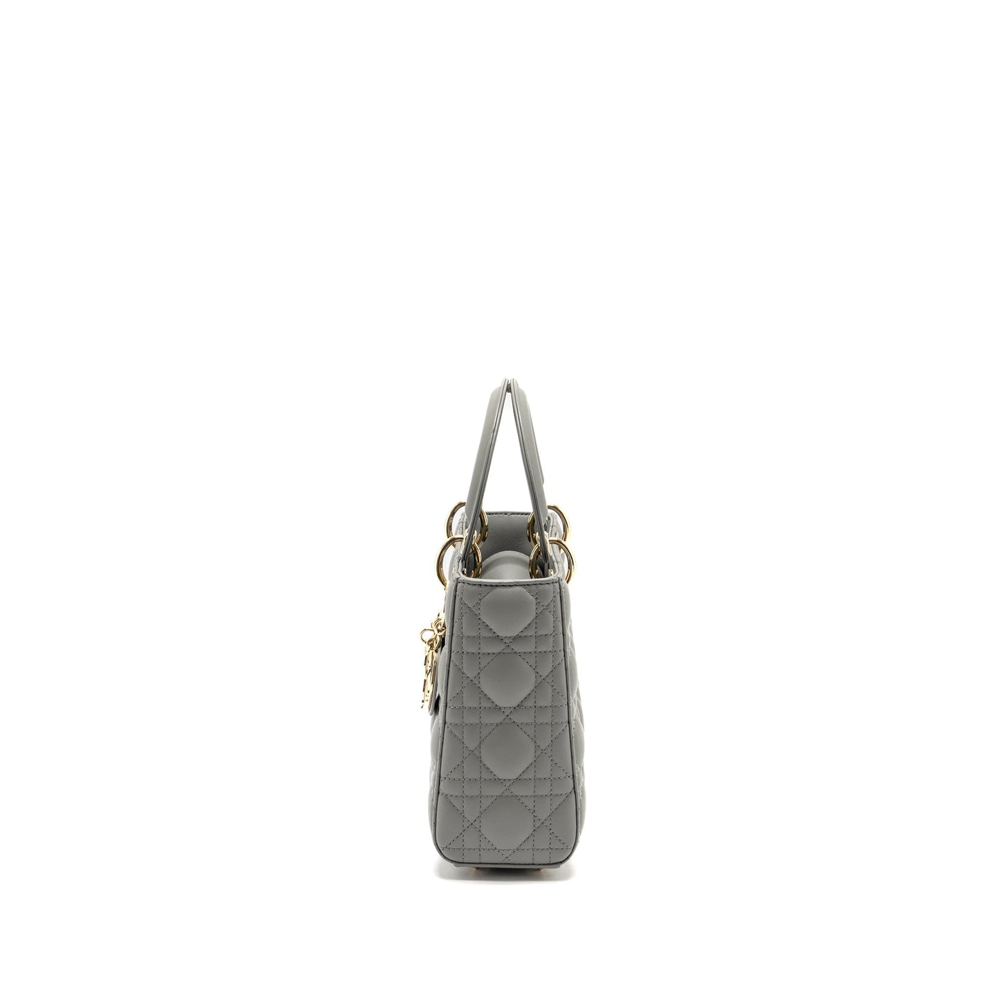 Dior My Lady Lambskin Light Grey Handbag Small Travel Bag