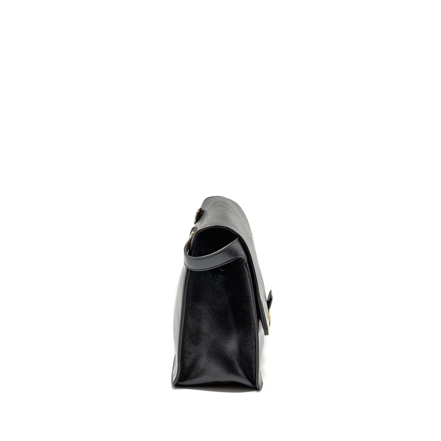Fendi Kan Purse Leather Black Mini Messenger Bag