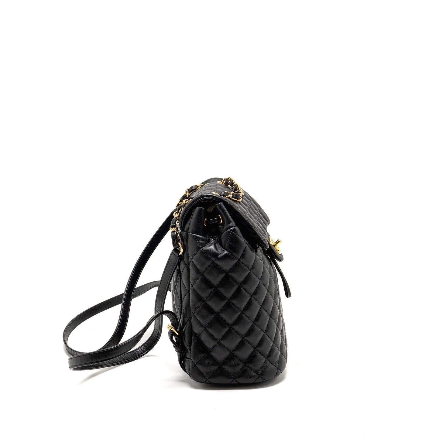 Chanel Urban Spirit Flap Backpack Lambskin GHW Black