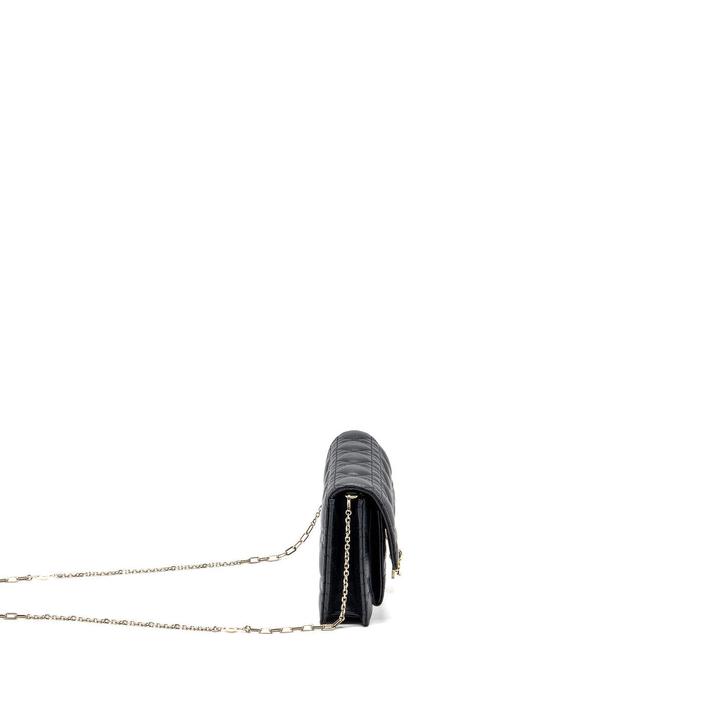 Dior My Daily Pouch Lambskin Handbag Black Chain Travel Bag