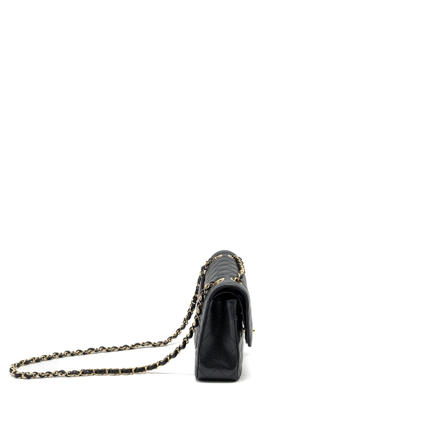 Chanel Classic Double Flap Caviar GHW Black Shoulder Bag Ghw 24