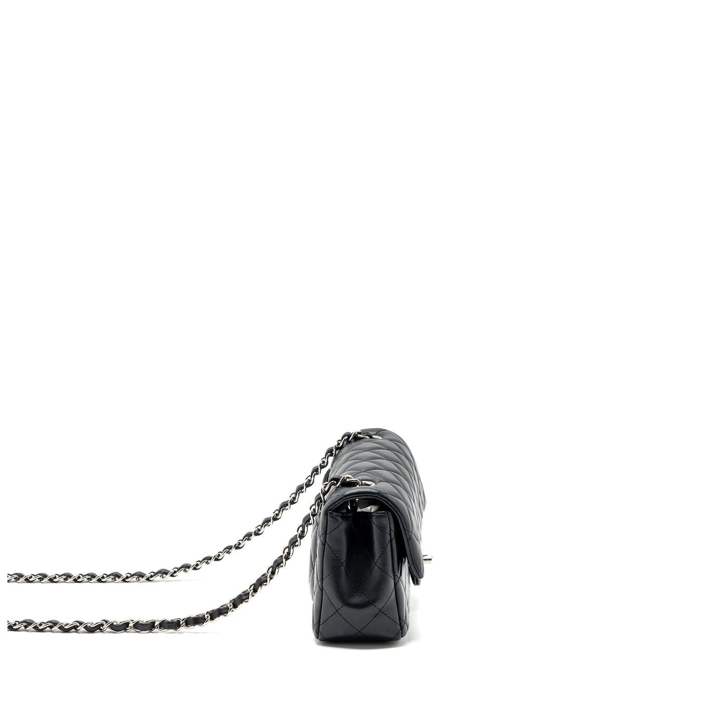 Chanel Classic Rectangular Flap Lambskin SHW Black Shoulder Bag
