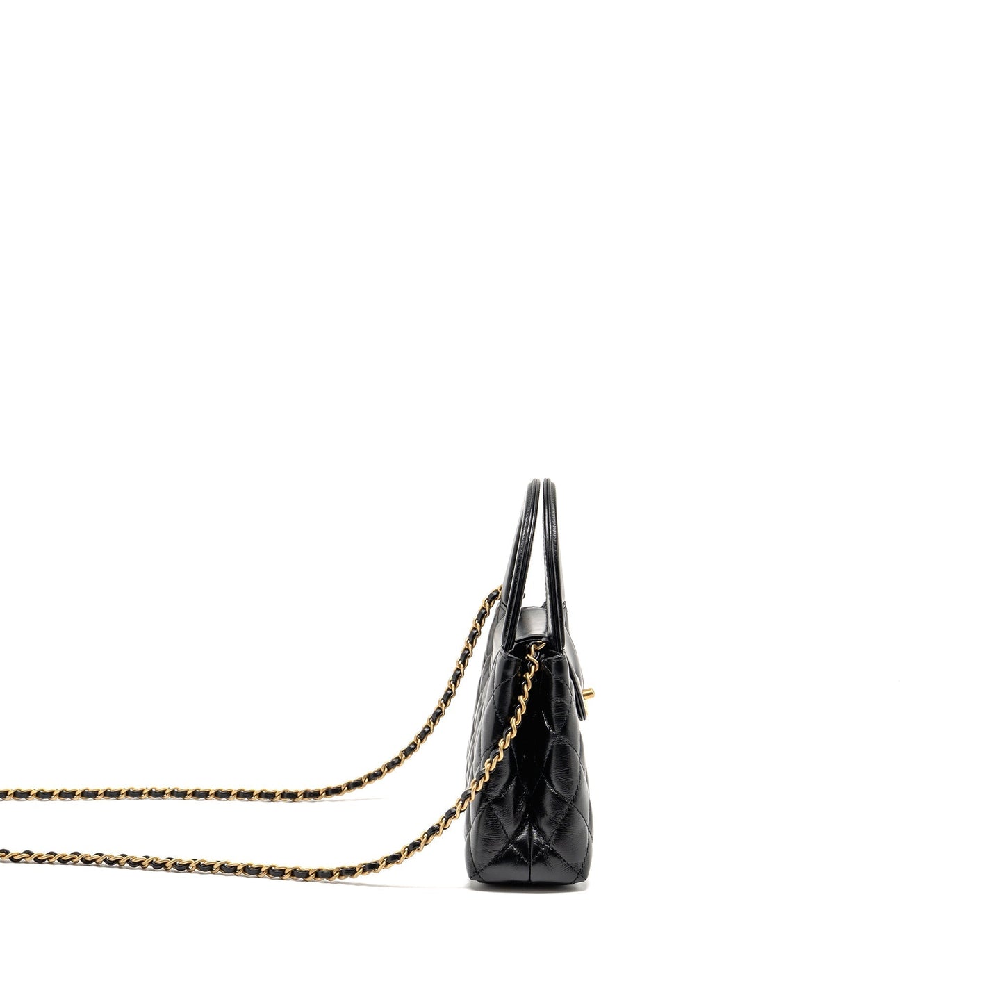 Chanel kelly shopping calfskin GHW microchip Black Tote Bag Kelly Black