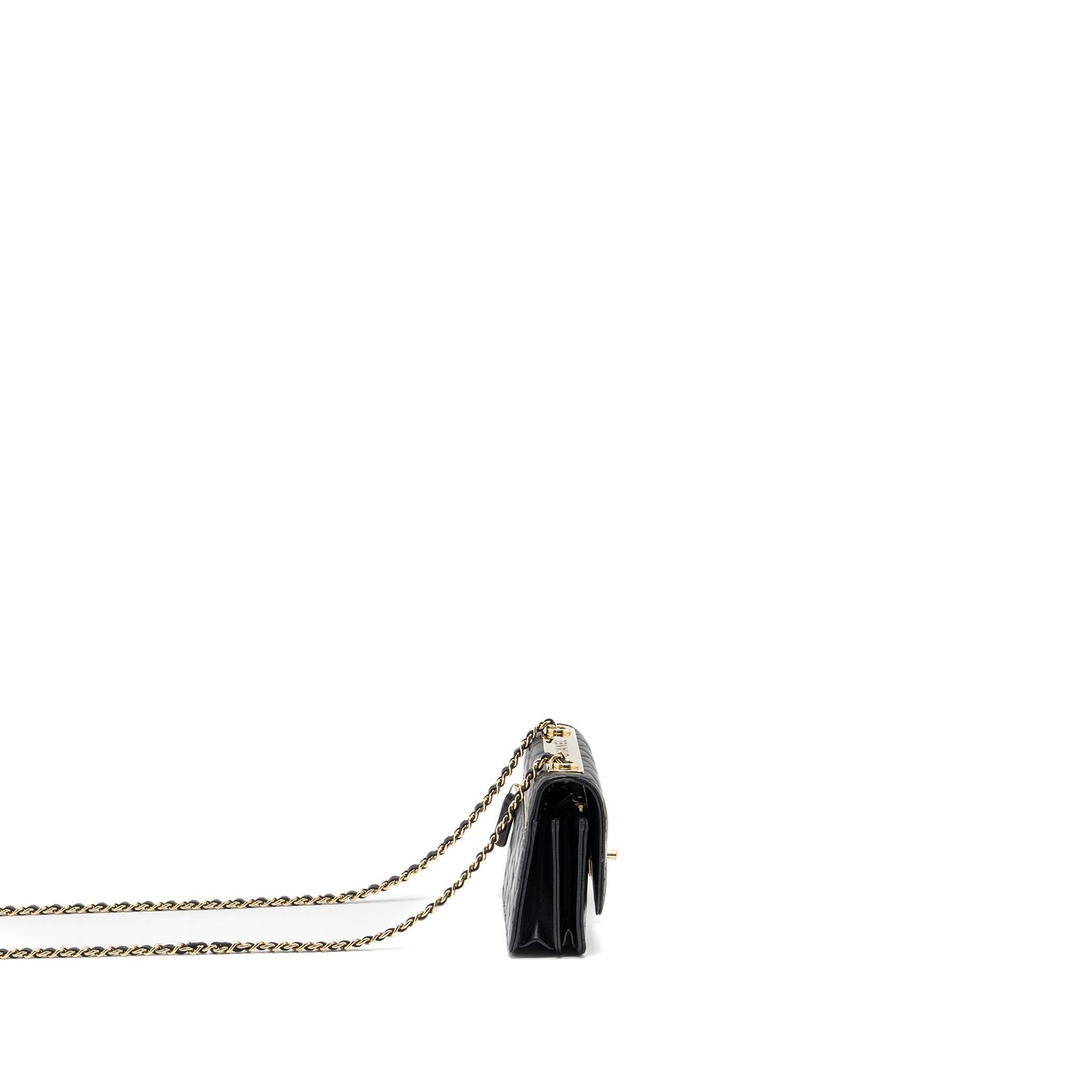 Chanel Trendy CC on Lambskin LGHW Black Wallet Case