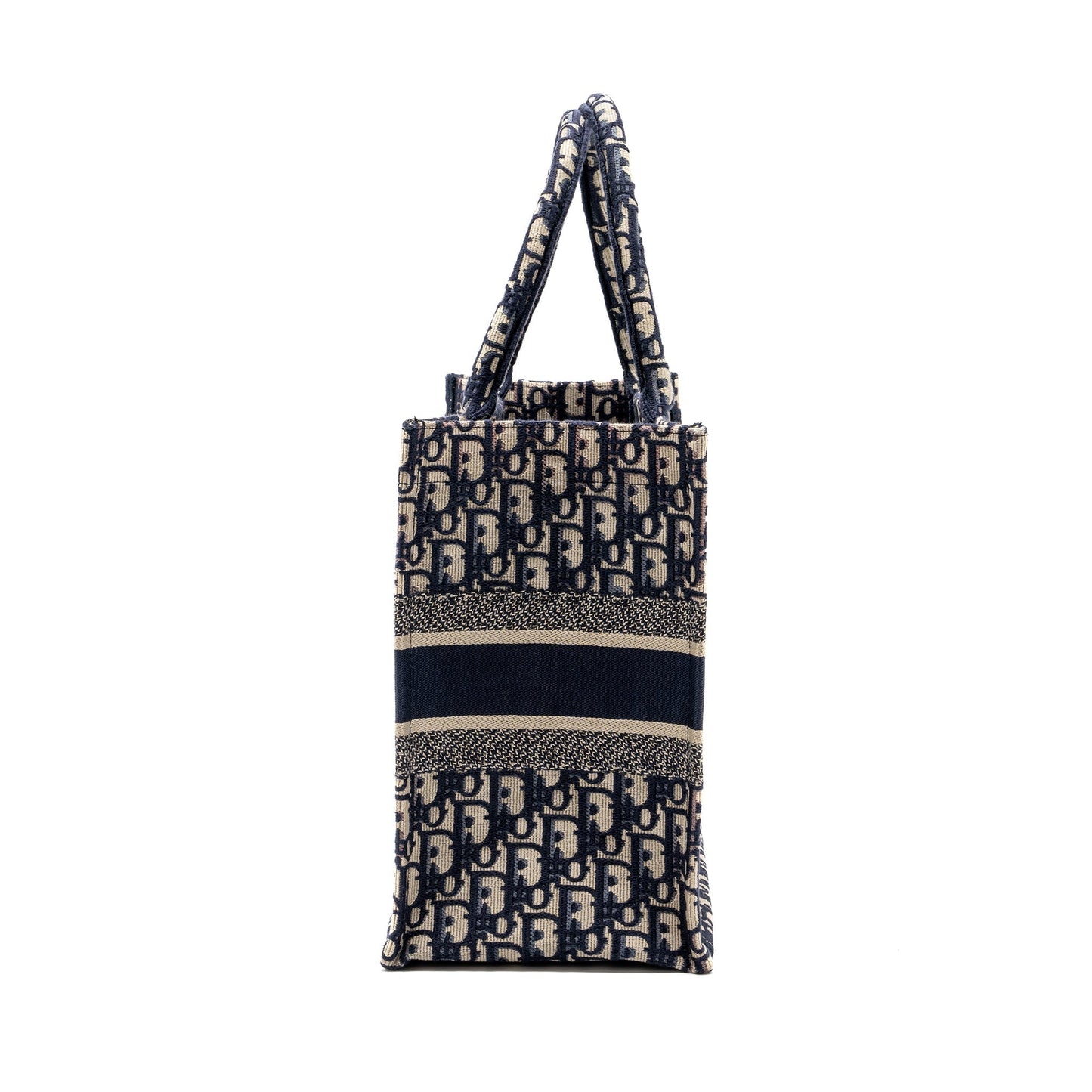 Dior Book Tote Oblique Embroidery Handbag Blue Medium Tote Bag 3