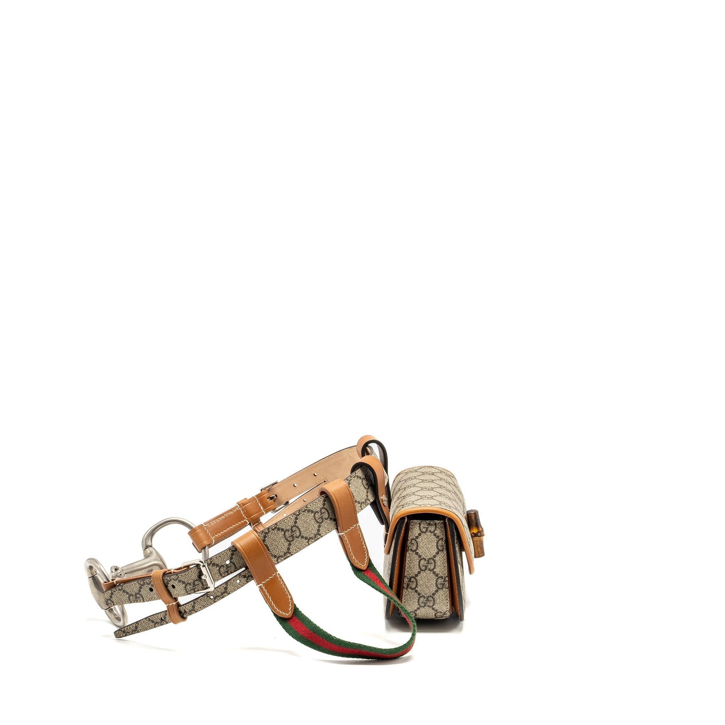 Gucci Bamboo Belt Bag Supreme Shw Leather Canvas Accessory