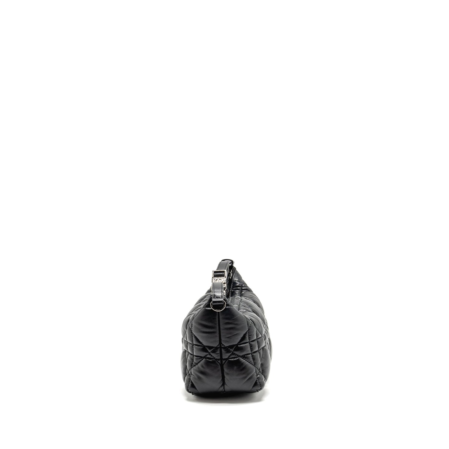 Dior travel Nomad Pouch Macrocannage Calfskin Handbag Black Medium Travel Bag