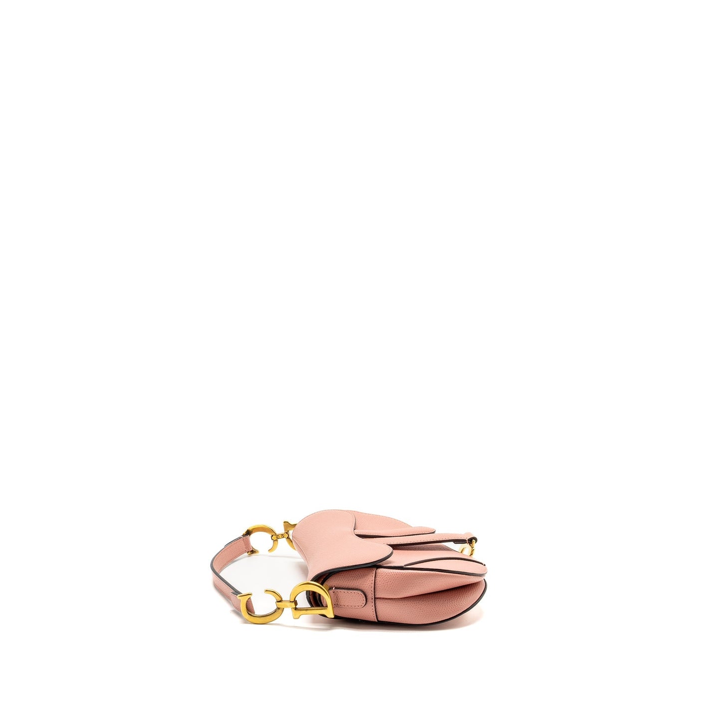 Dior Saddle Purse Grained Calfskin Handbag Pink Mini Travel Bag