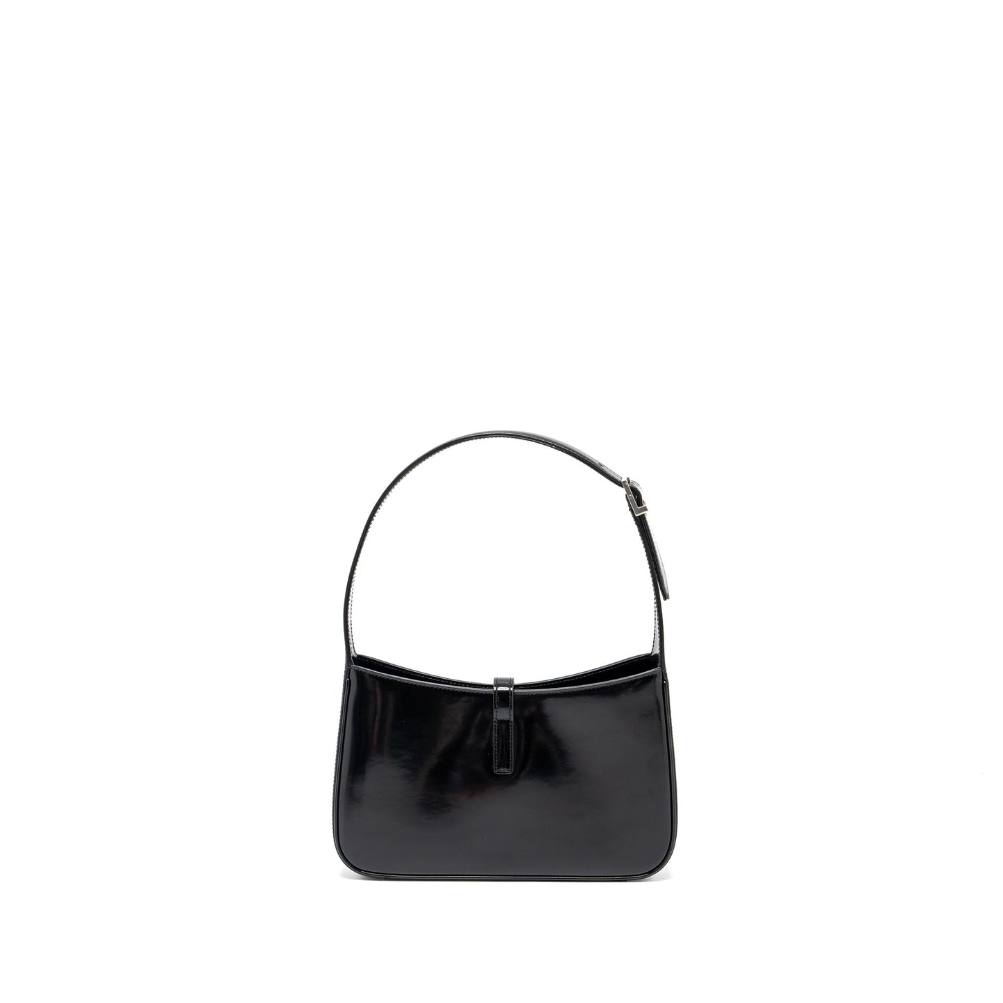 YSL Saint Laurent Saint Laurent Le Shiny Calfskin Travel Bag Black