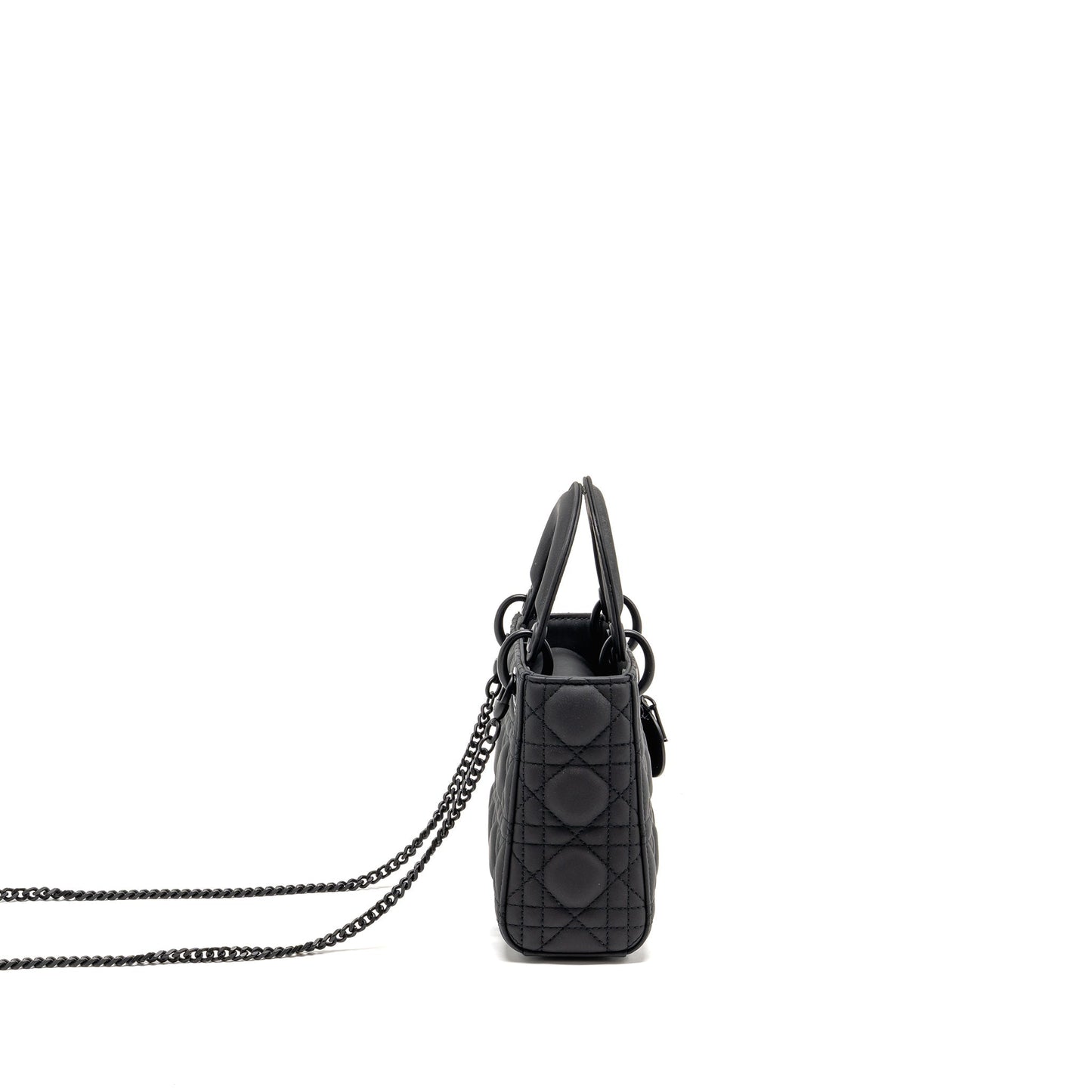 Dior Lady Calfskin So Handbag Black Mini Travel Bag Black Handbag