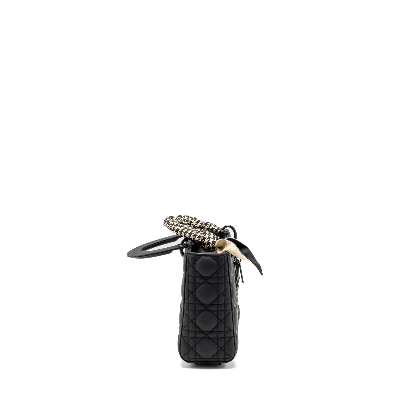 Dior My Lady Cannage Calfskin So Handbag Black Small Travel Bag