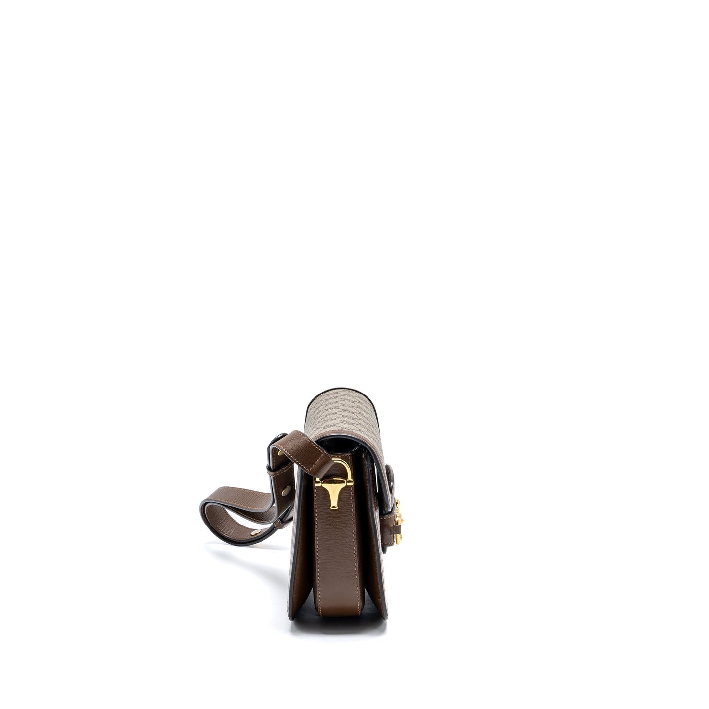 Gucci Horsebit Bag Supreme Leather Canvas Travel Bag