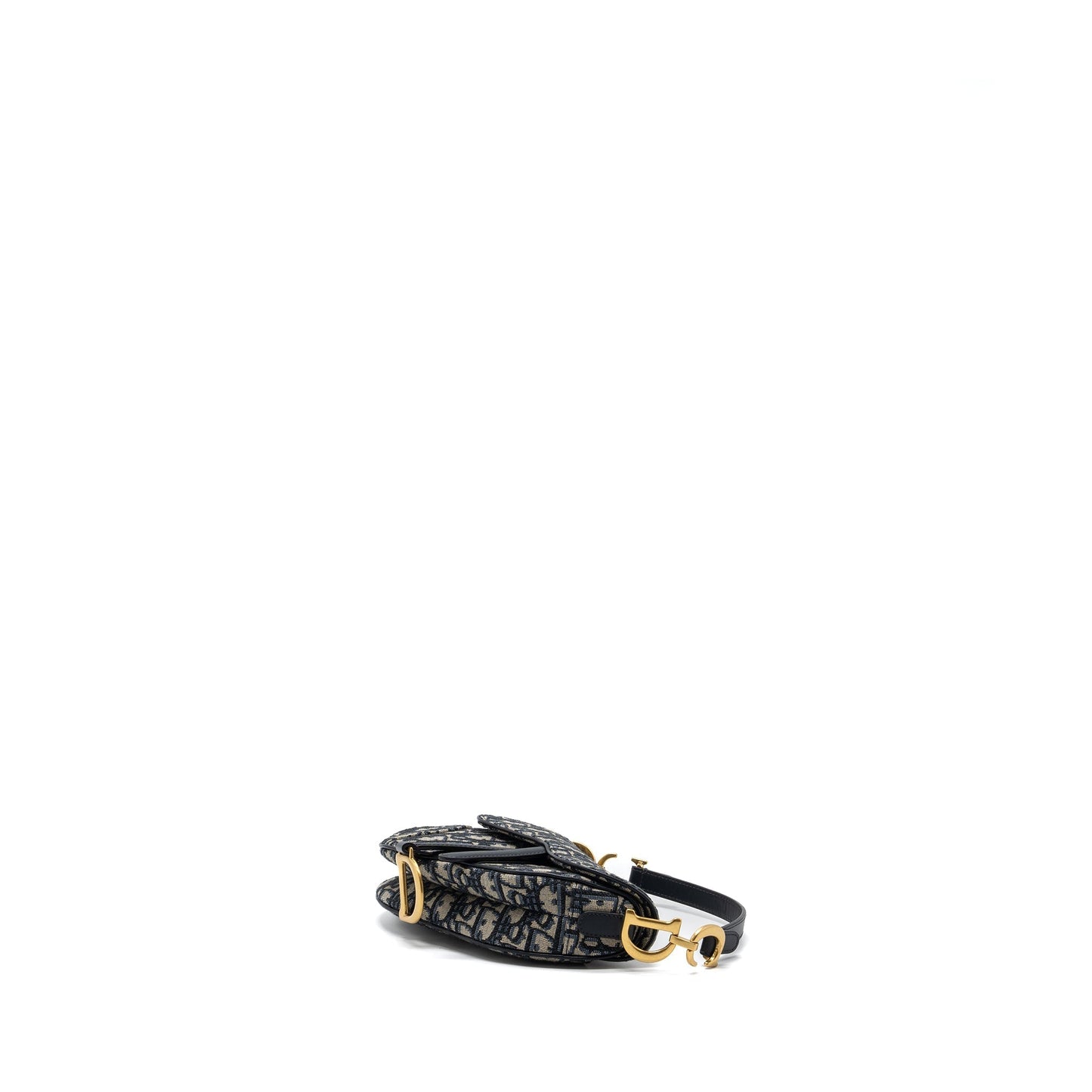 Dior Saddle Purse Oblique Jacquard Handbag Blue Mini Travel Bag