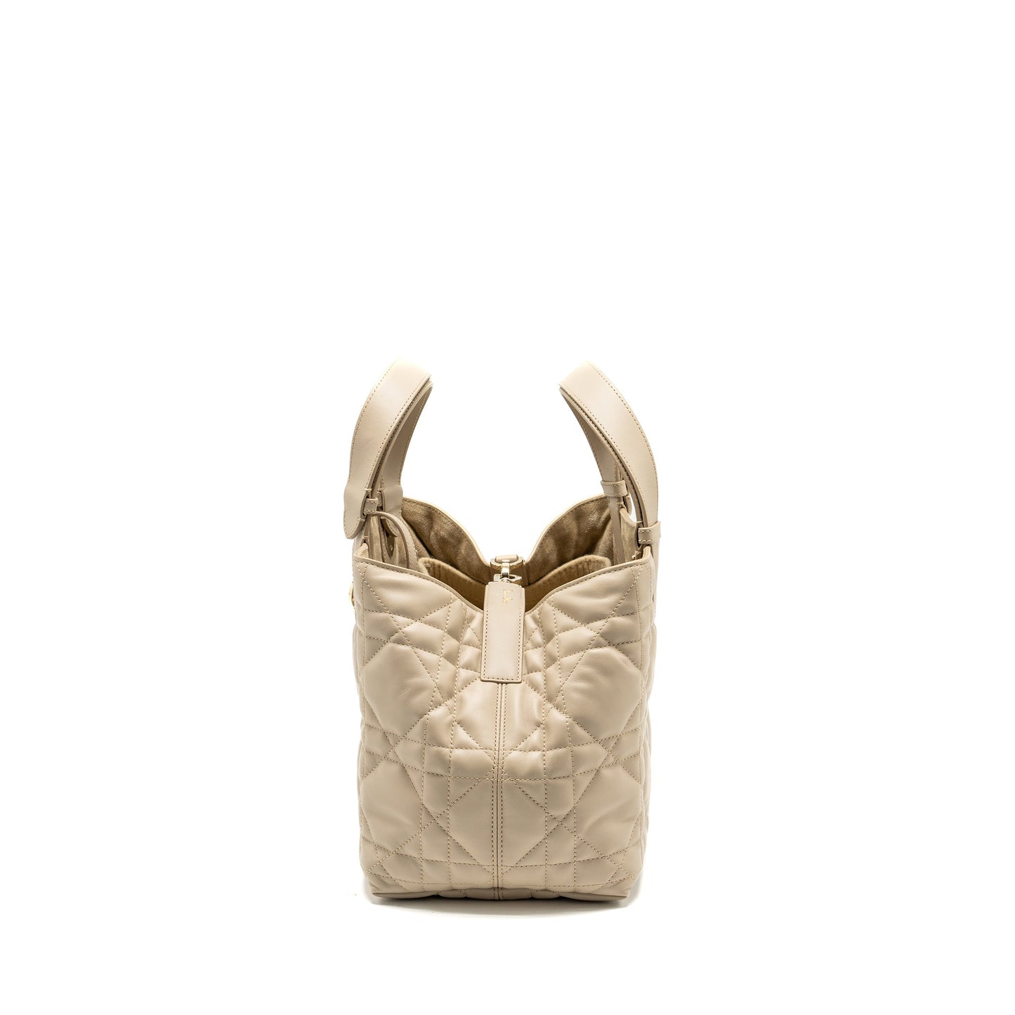 Dior Toujours Tote Purse Calfskin Powder Handbag Beige Medium Tote Bag