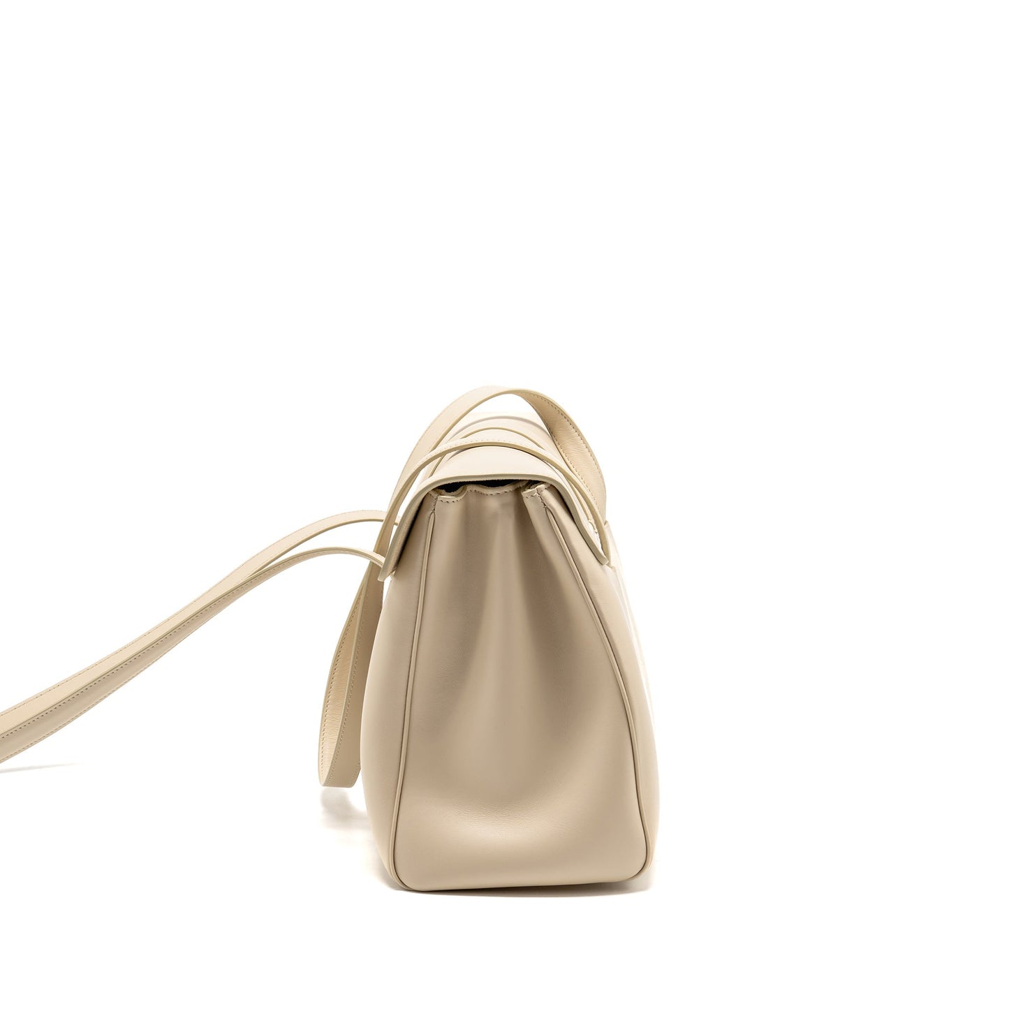 Celine Soft Purse Smooth Calfskin Ivory Handbag Medium Travel Bag