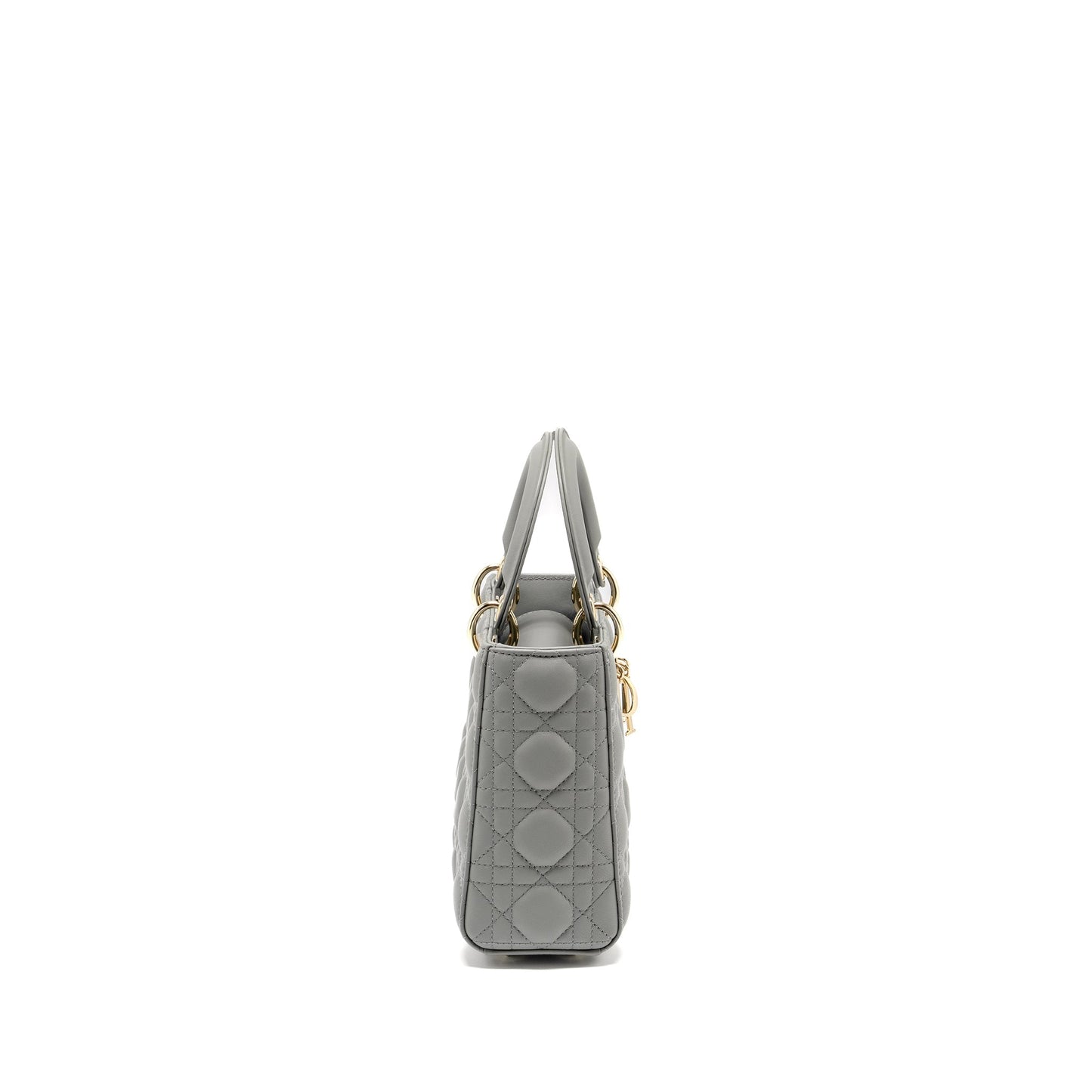 Dior My Lady Lambskin Grey Handbag Small Travel Bag