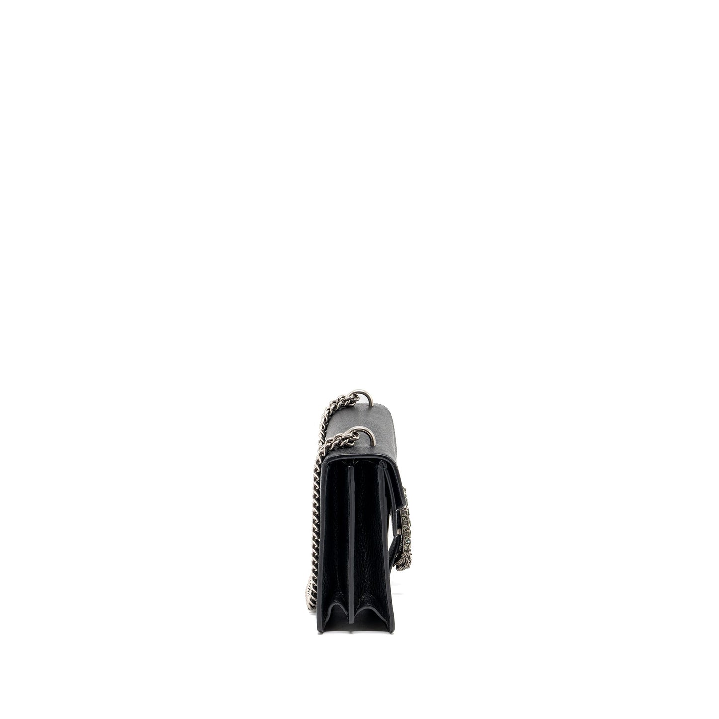 Gucci Dionysus Shoulder Bag Calfskin Ruthenium Hardware Black