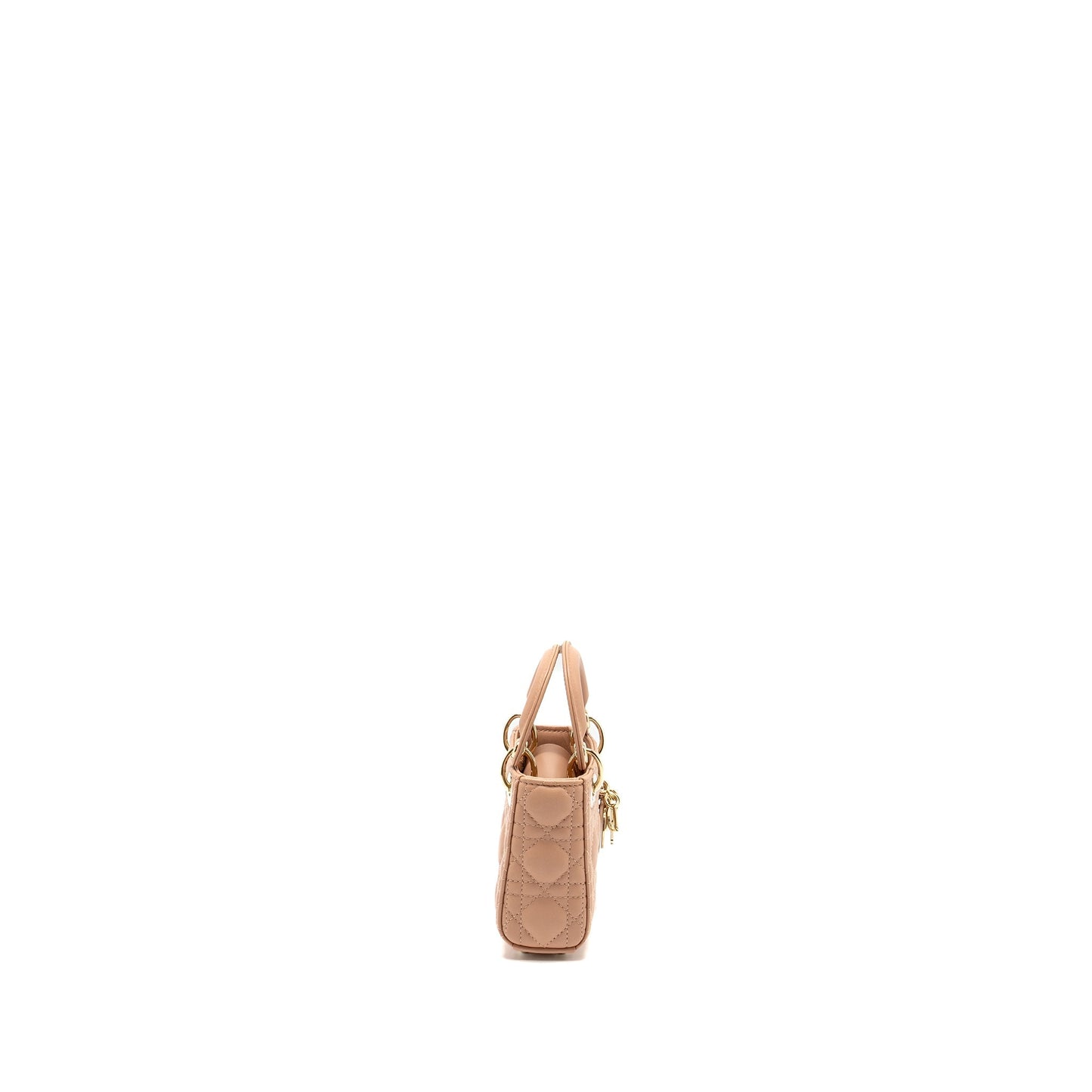 Dior Lady Micro Purse Cannage Lambskin Rose Des Travel Bag