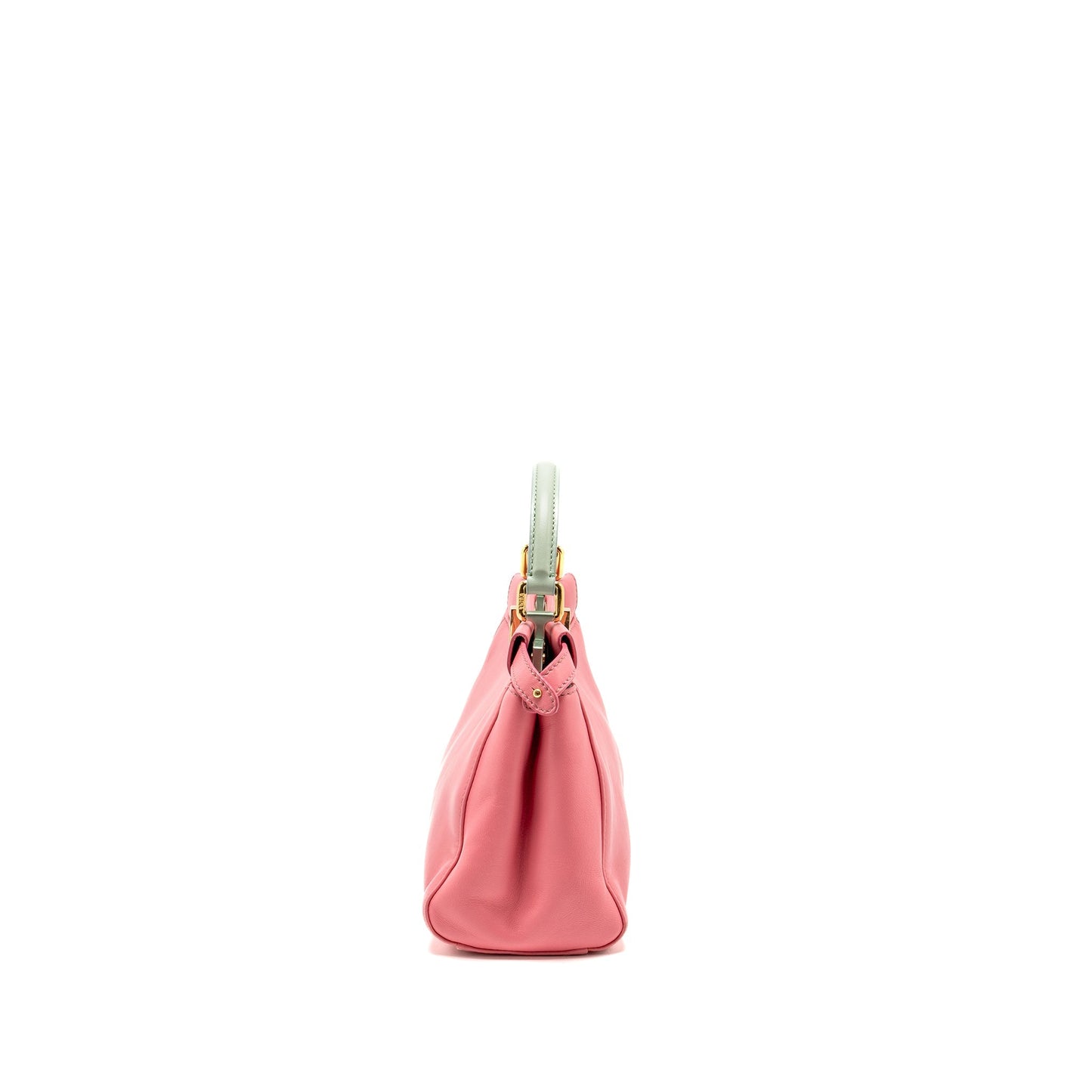 Fendi Colourblock Peekaboo Nappa Rosa Fluo Oxigen Slate Handbag Leather Mini Travel Bag