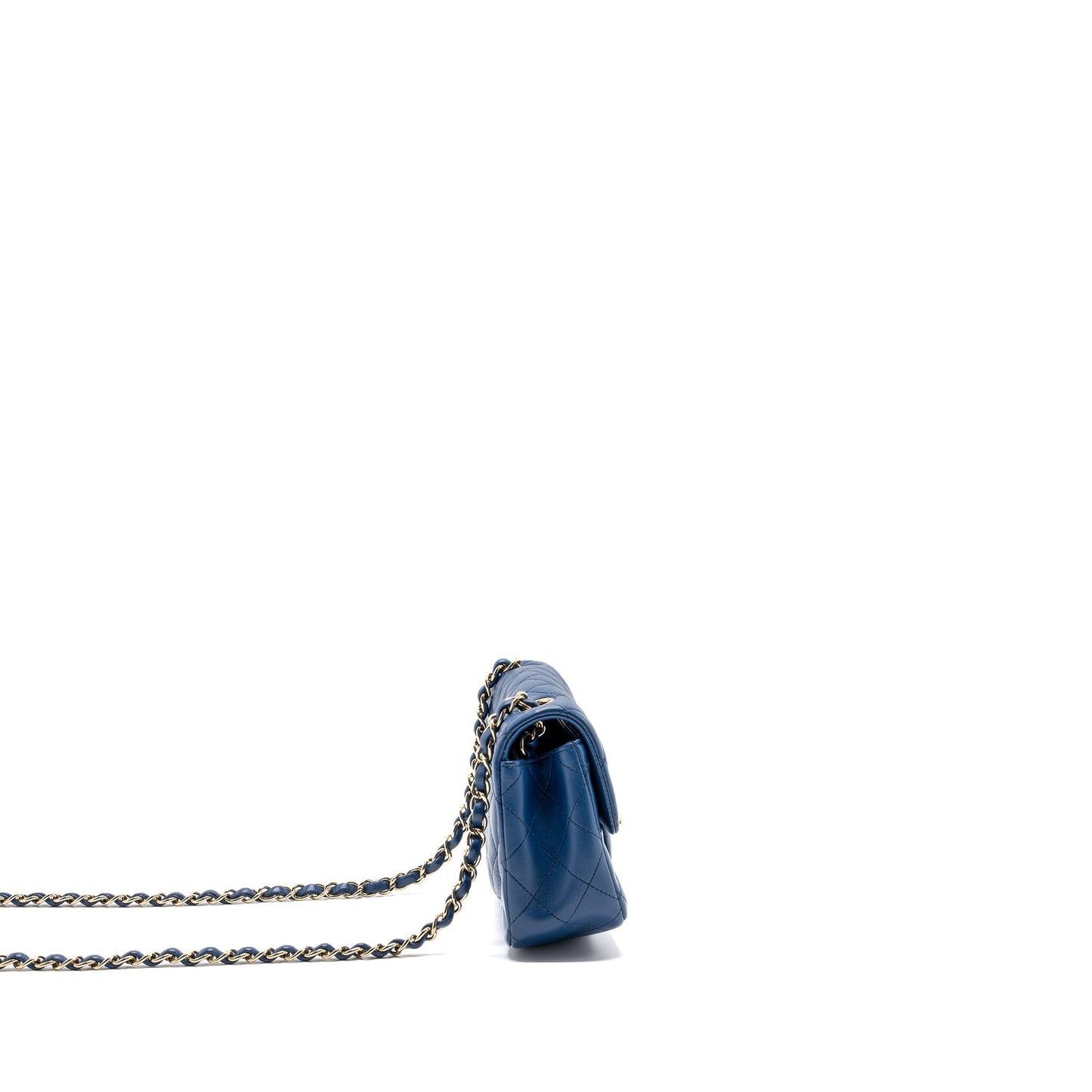 Chanel rectangular flap lambskin LGHW Blue Shoulder Bag Lghw 2