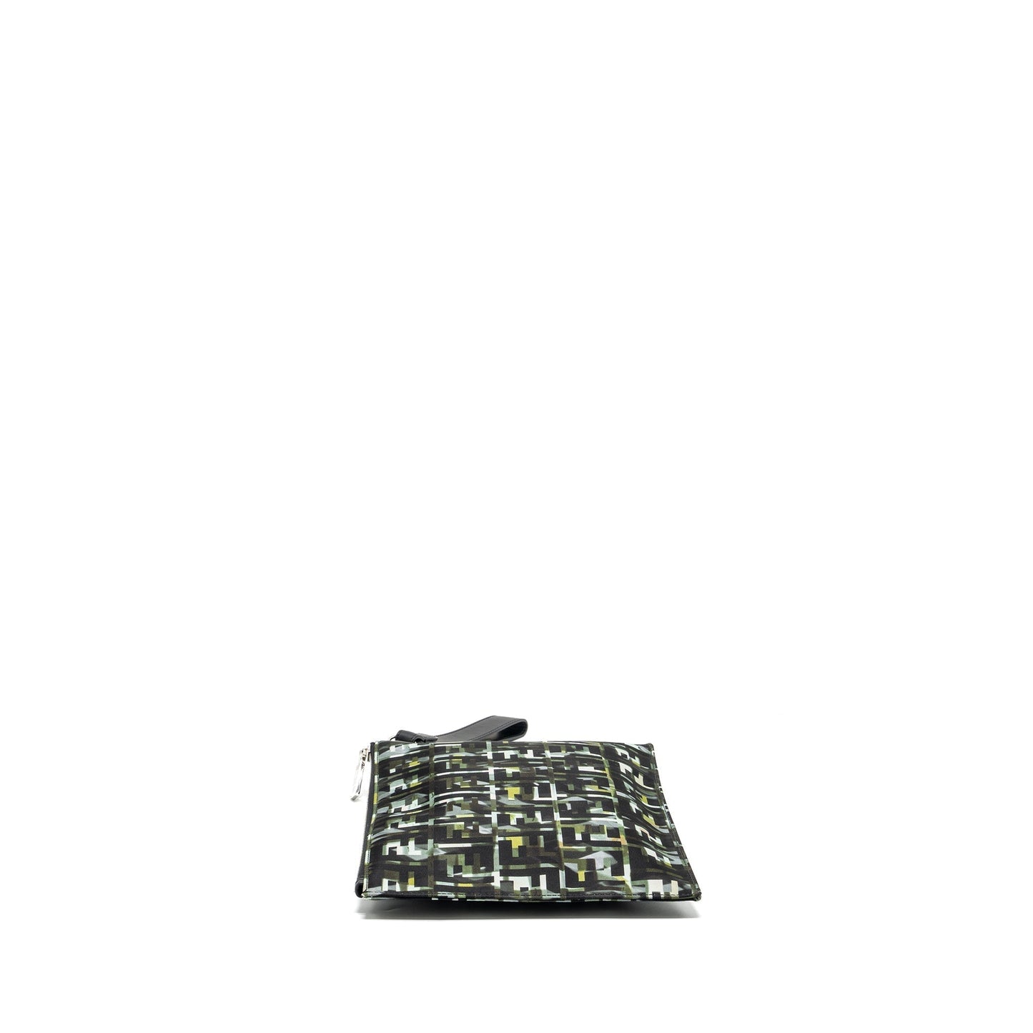 Fendi Camouflage Clutch Multicolour Leather Nylon Clutch Bag