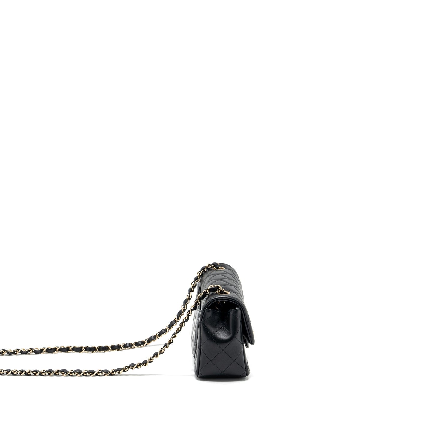 Chanel Rectangular Flap Lambskin LGHW Black Shoulder Bag Lghw 4