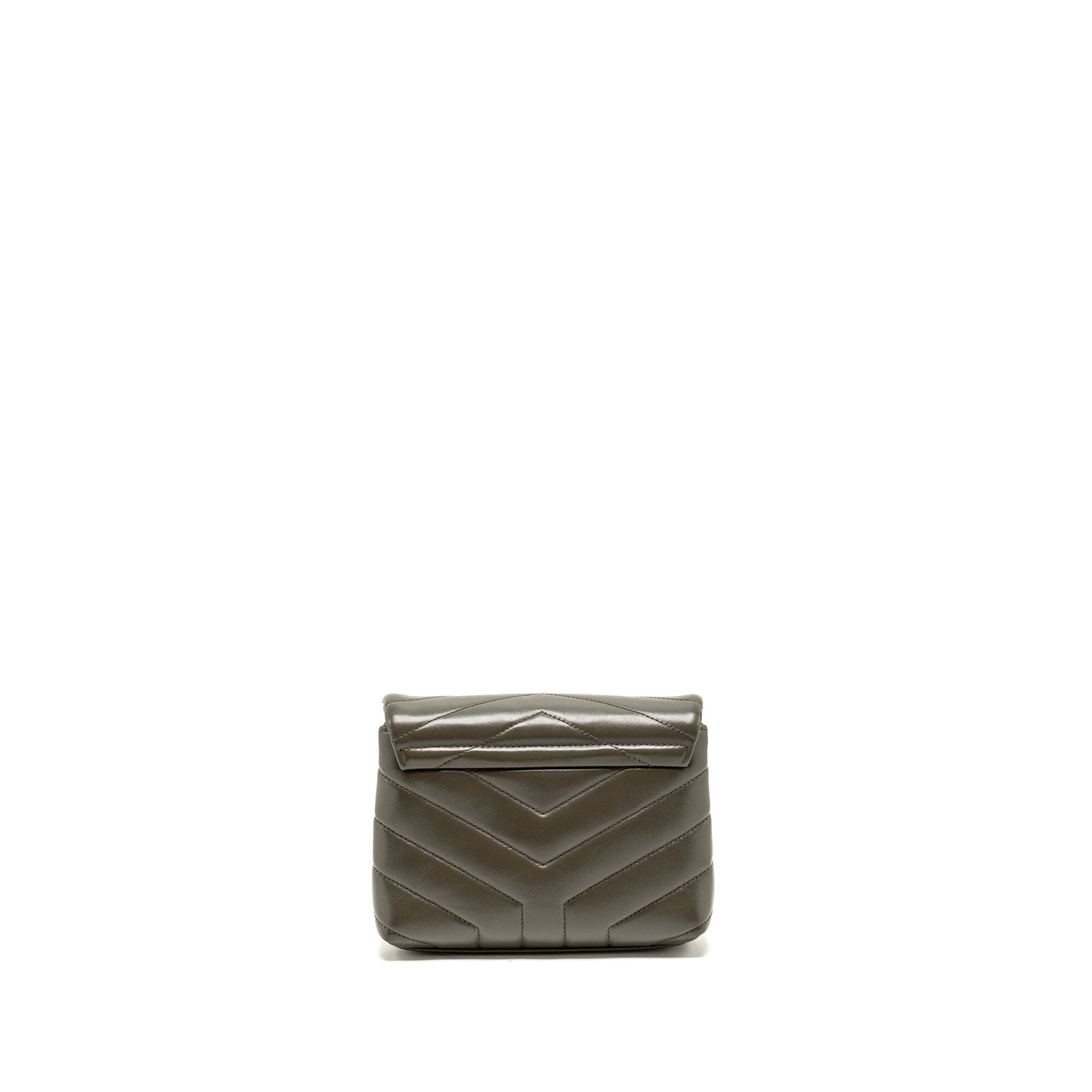 YSL Saint Laurent Toy Loulou Strap Purse Calfskin Dark Travel Green Mini Travel Bag