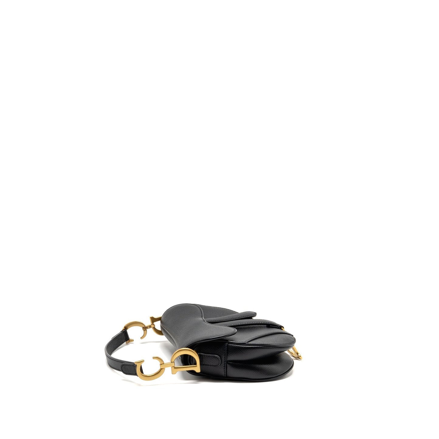 Dior Saddle Purse Calfskin Handbag Black Mini Travel Bag