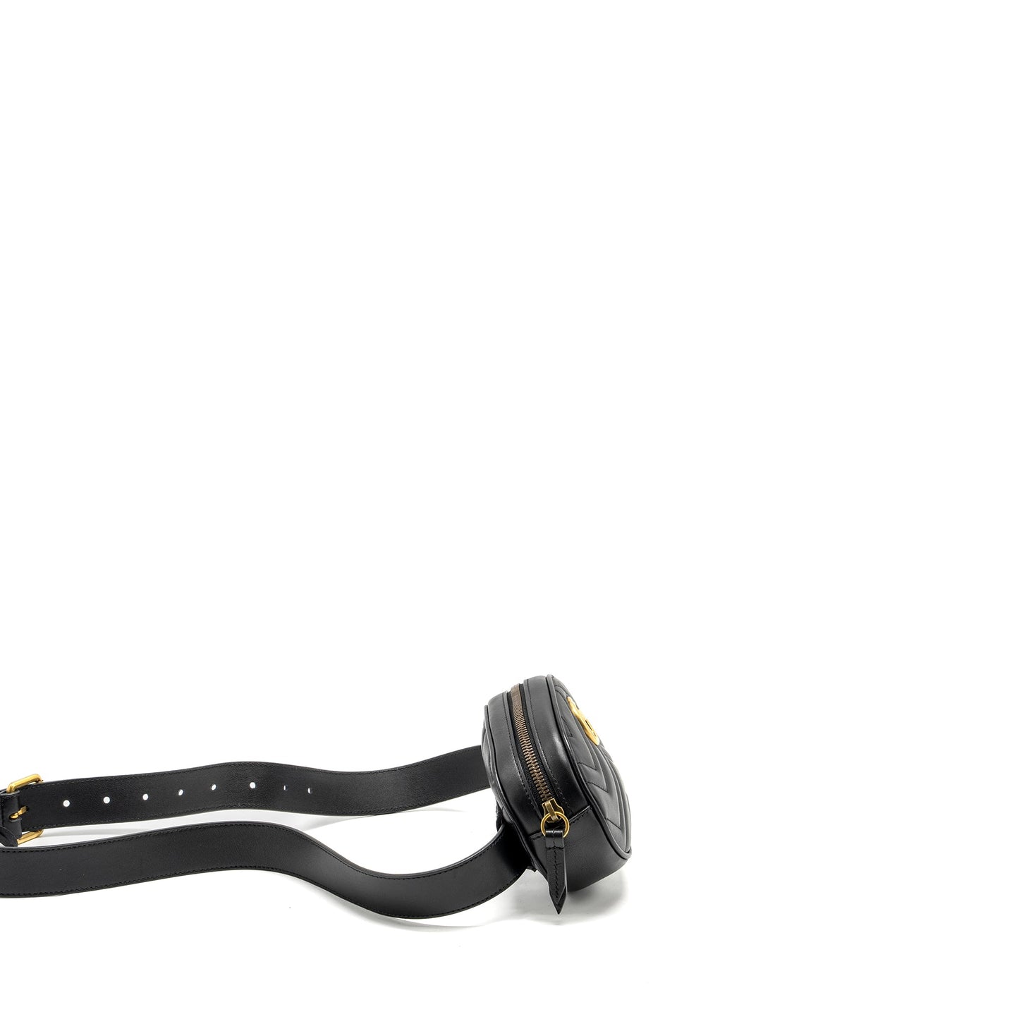 Gucci Marmont Belt Bag Calfskin Black Accessory