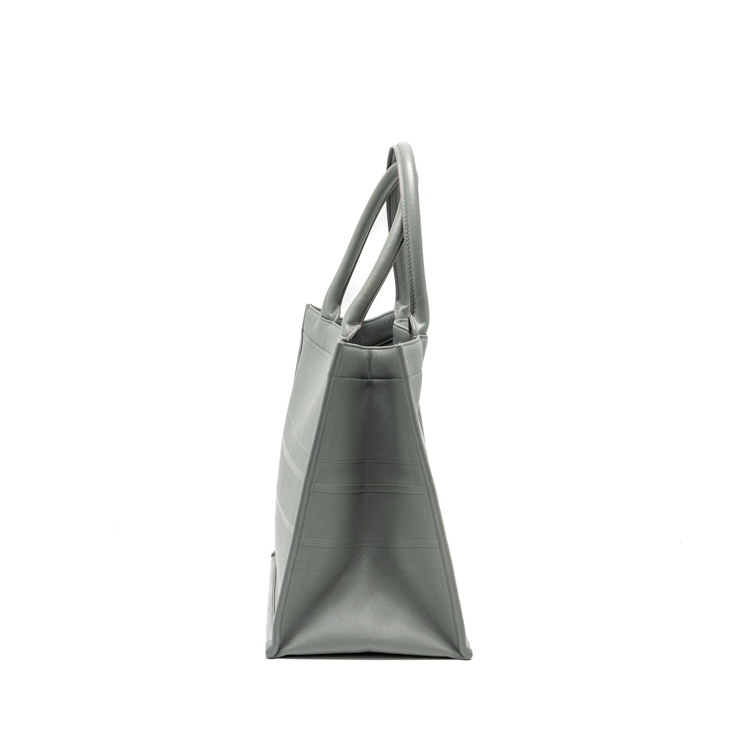 Dior Booktote Calfskin Grey Handbag Medium Tote Bag