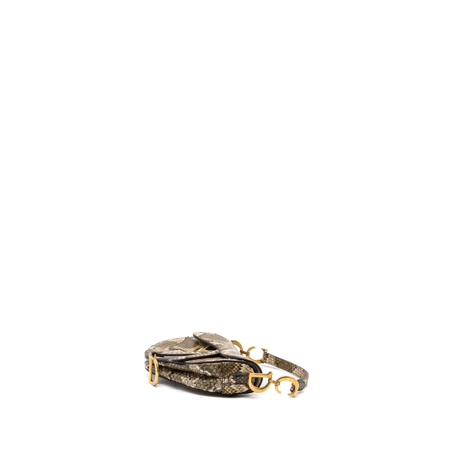 Dior Saddle Purse Python Multicolour Handbag Mini Travel Bag