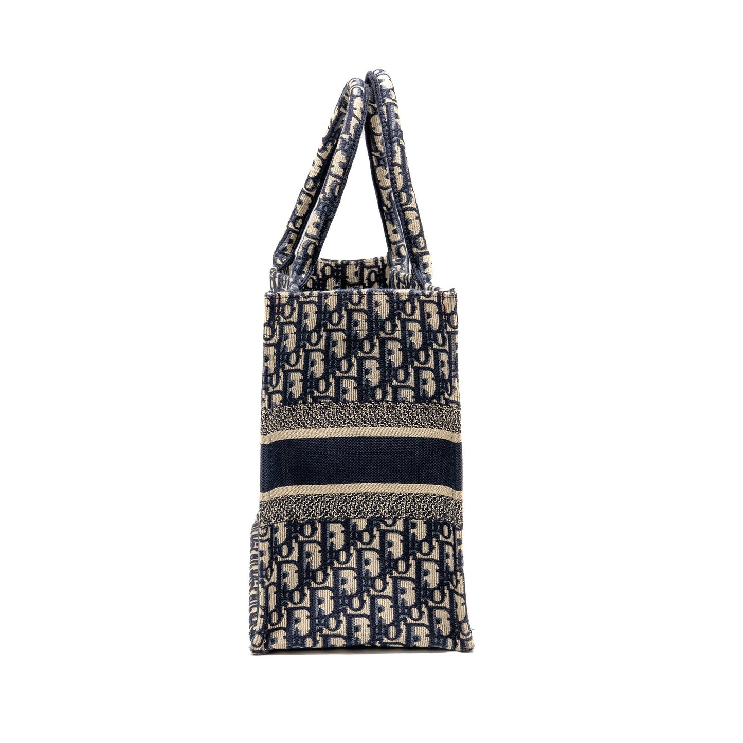 Dior Book Tote Oblique Embroidery Ecru Handbag Blue Medium Tote Bag Blue Handbag