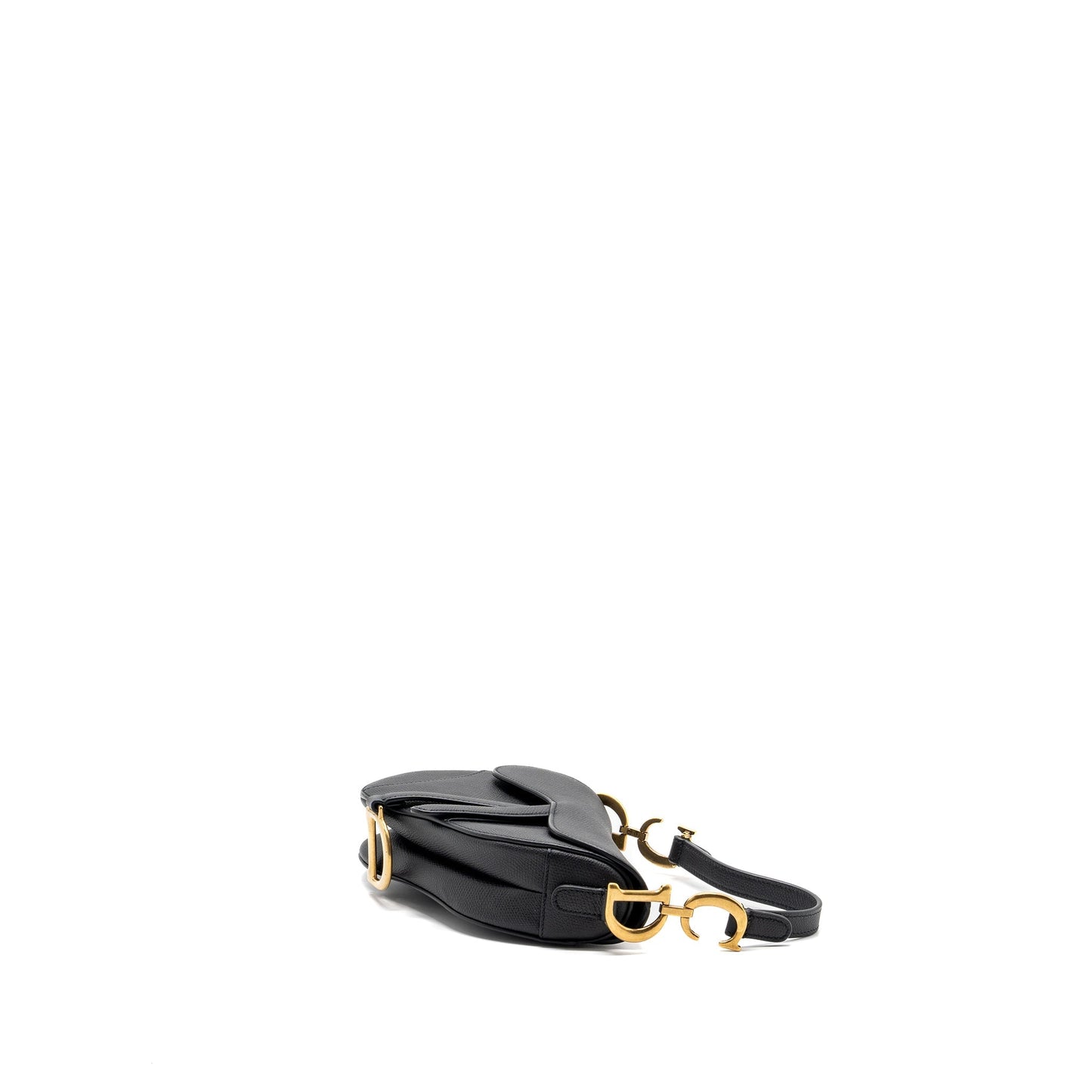Dior Saddle Purse Calfskin With An Extra Strap Black Mini Travel Bag